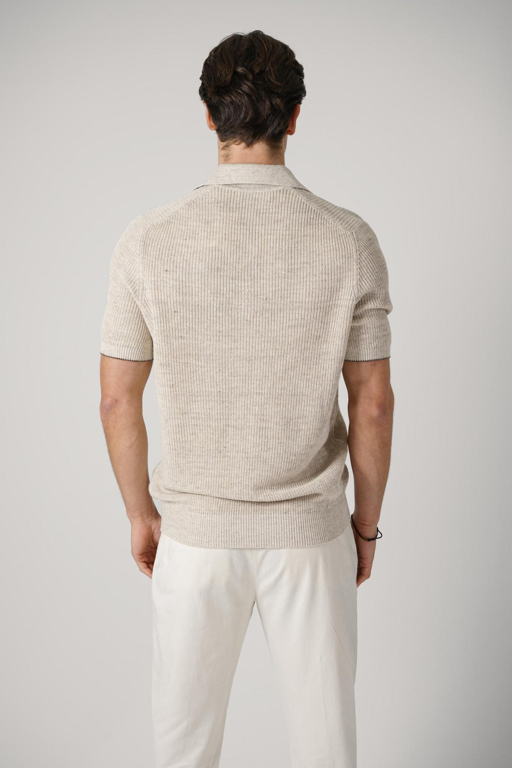 Brunello Cucinelli Linen Knit Polo Yuta