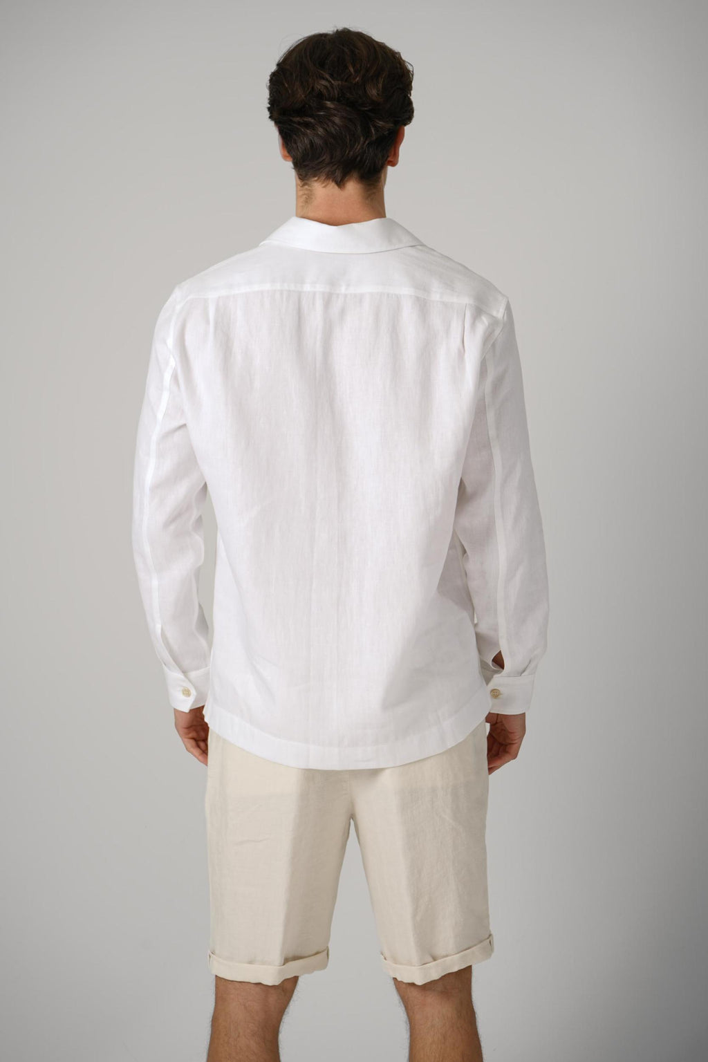 Brunello Cucinelli Linen Mix Shirt White
