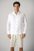 Brunello Cucinelli Linen Mix Shirt White