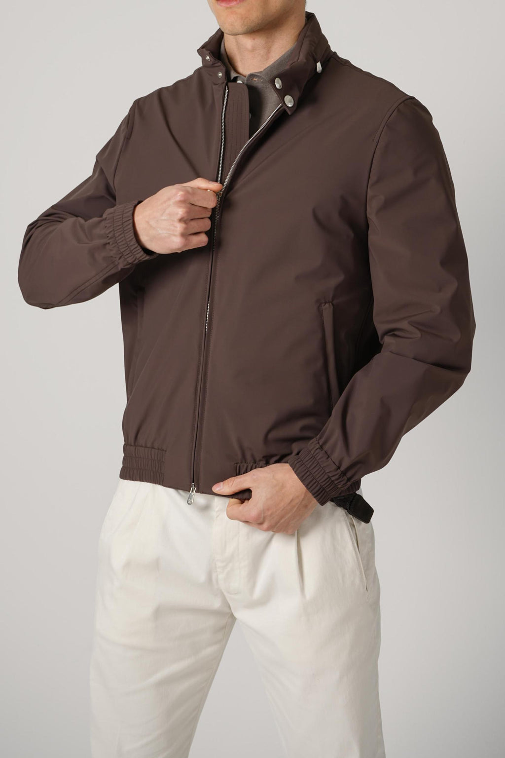 Brunello Cucinelli Nylon Jacket Hazelnut