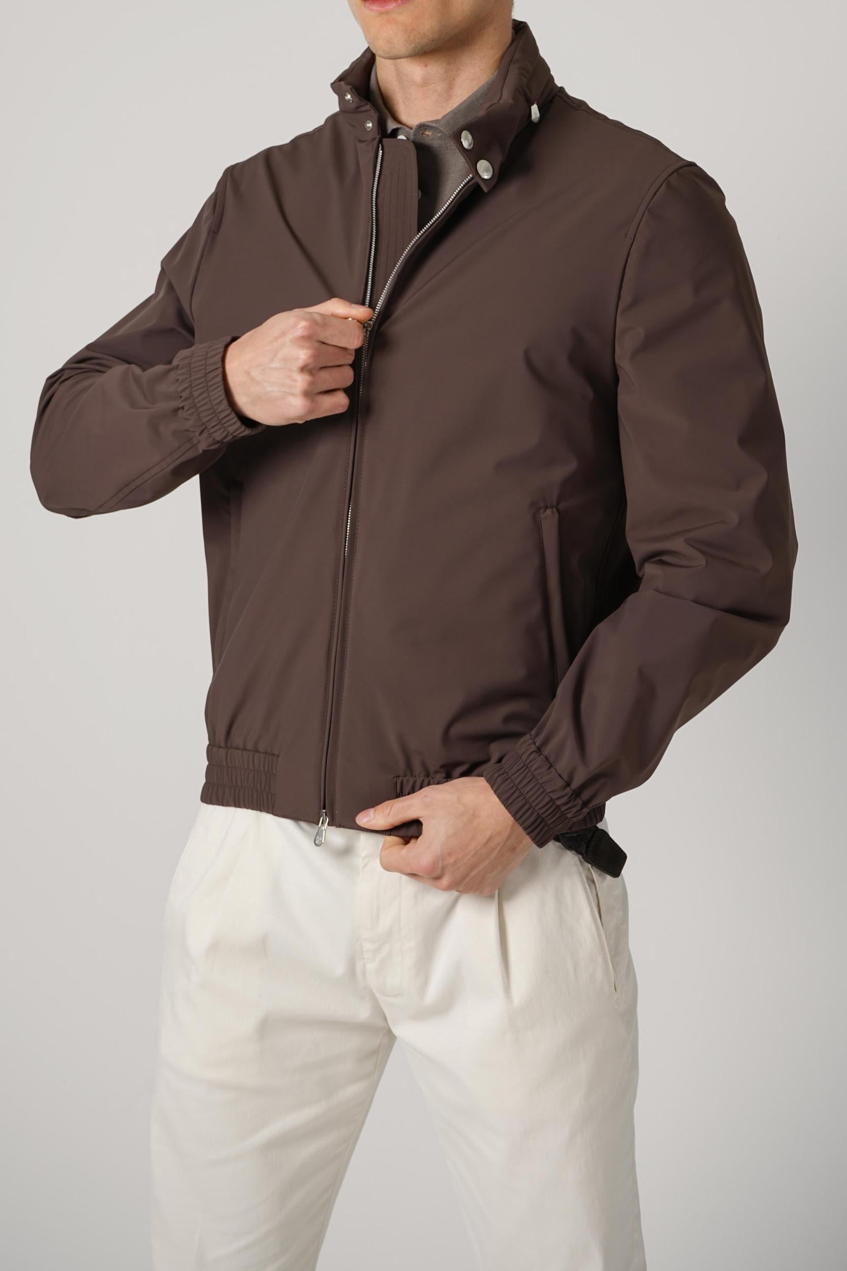 Brunello Cucinelli Nylon Jacket Hazelnut