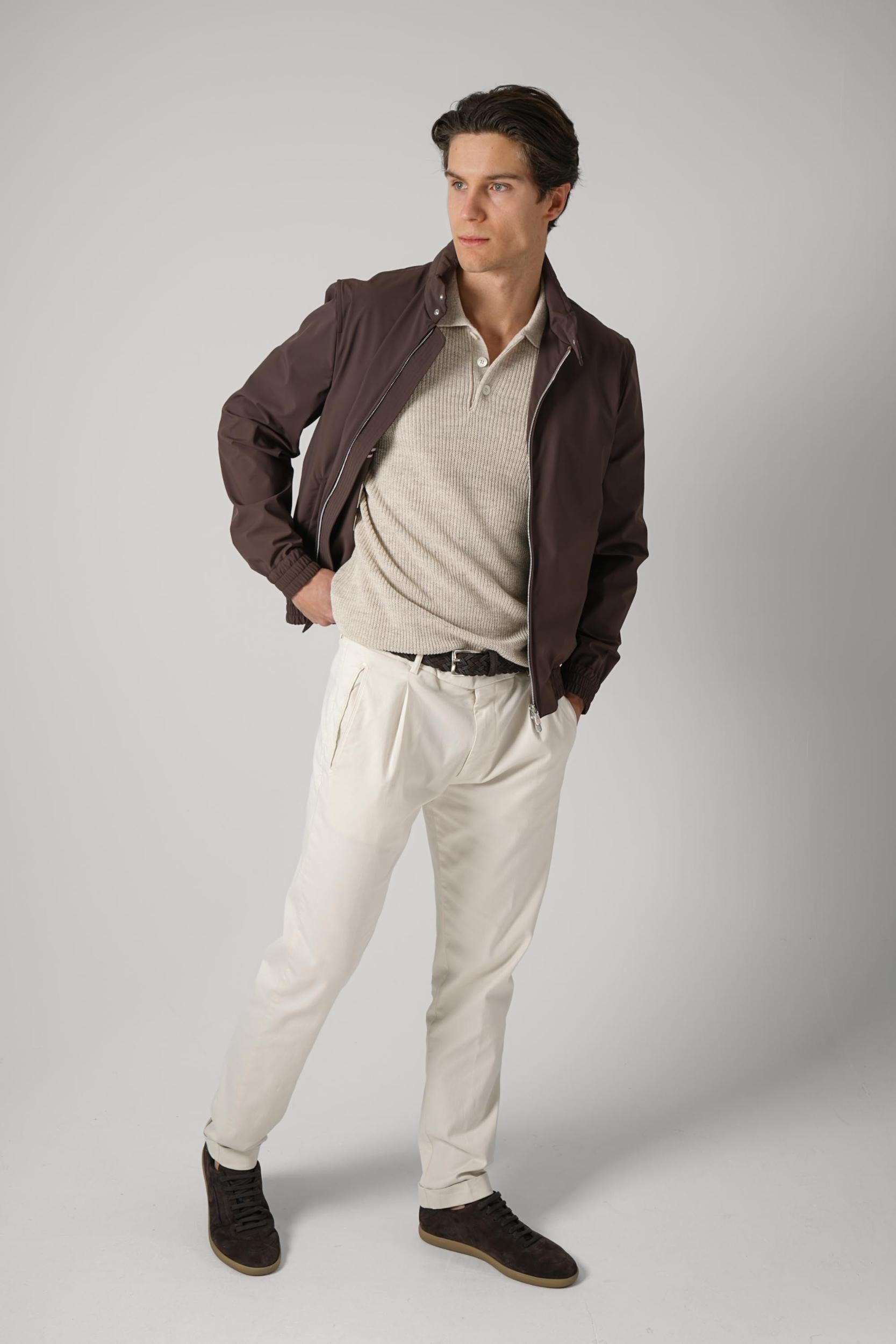 Brunello Cucinelli Nylon Jacket Hazelnut