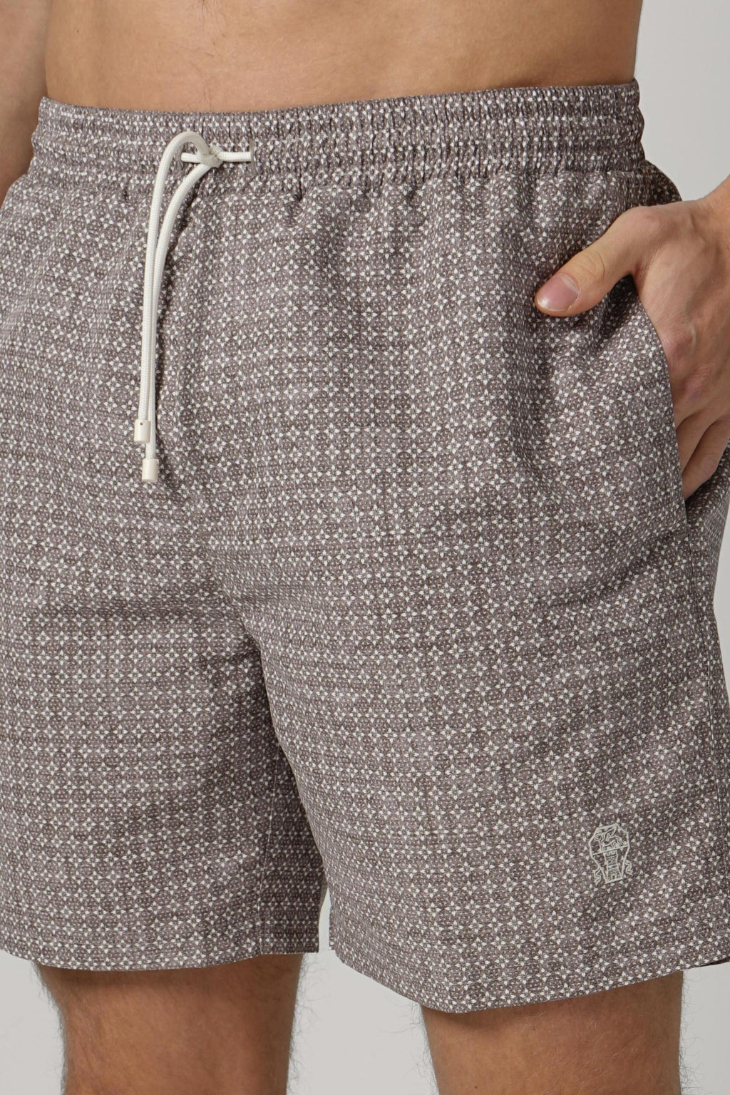 Brunello Cucinelli Nylon Swim Shorts Anthracite