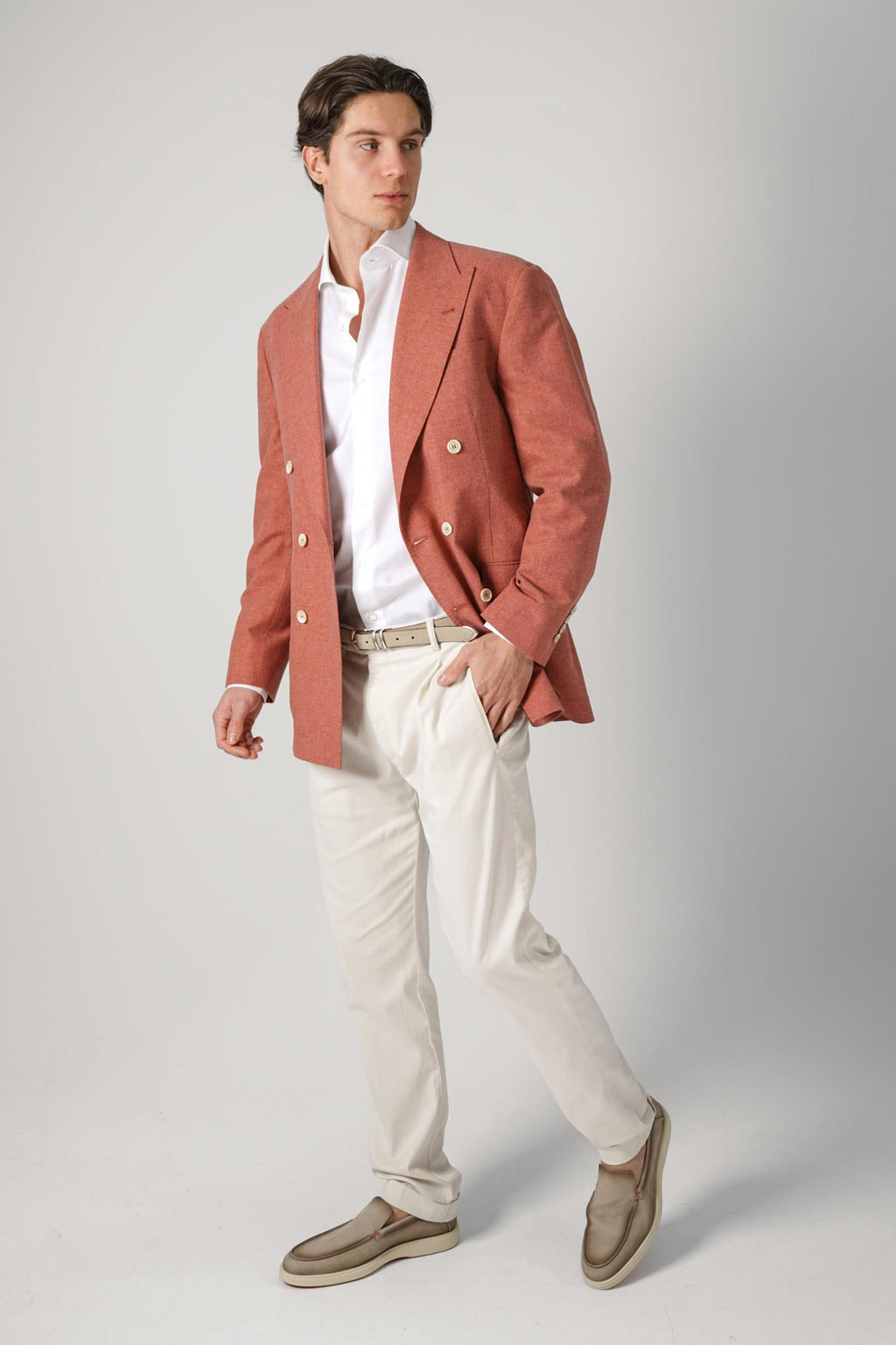 Brunello Cucinelli One-And-A-Half Breasted Blazer Orange