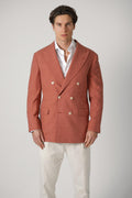 Brunello Cucinelli One-And-A-Half Breasted Blazer Orange