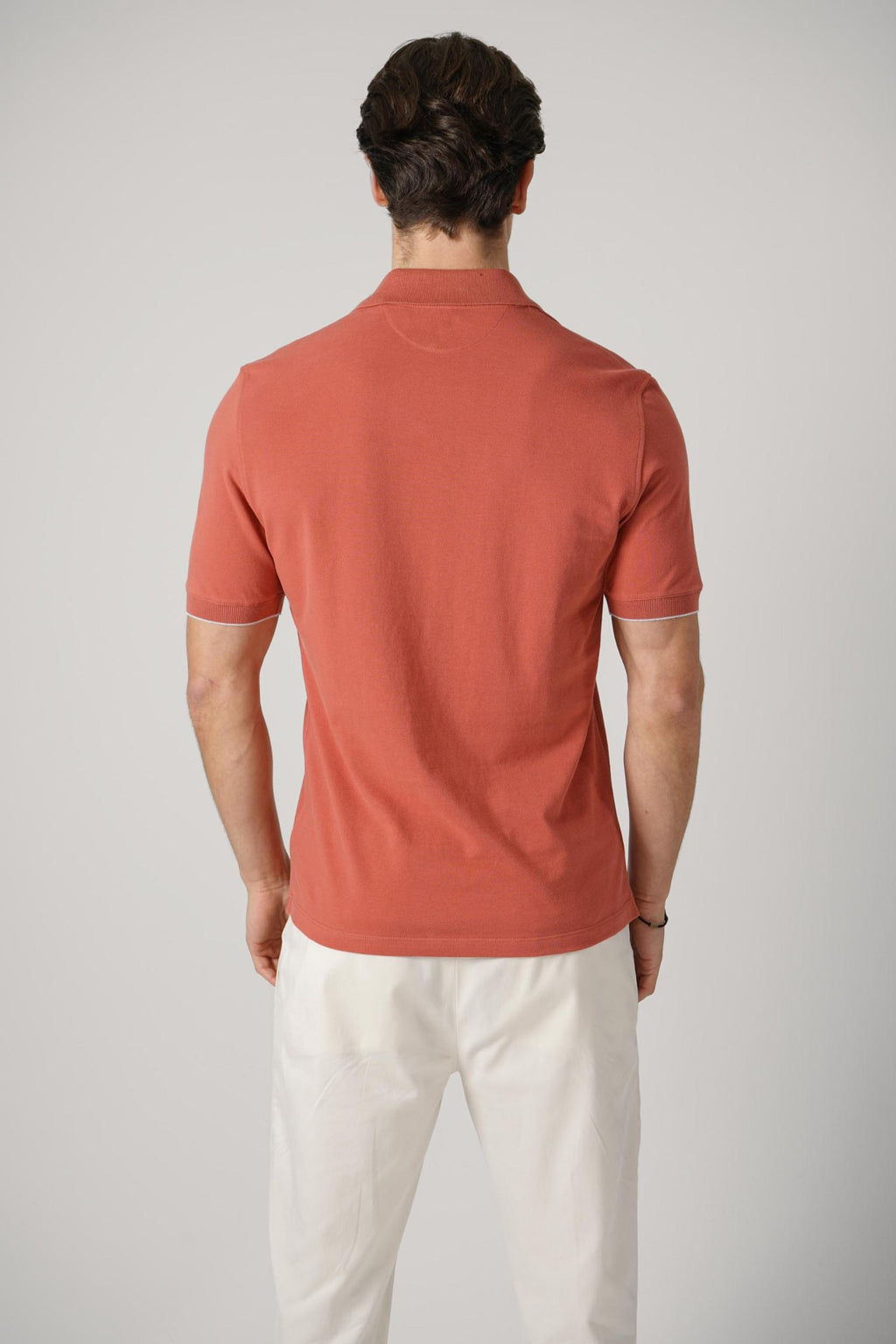 Brunello Cucinelli Pique Polo Apricot