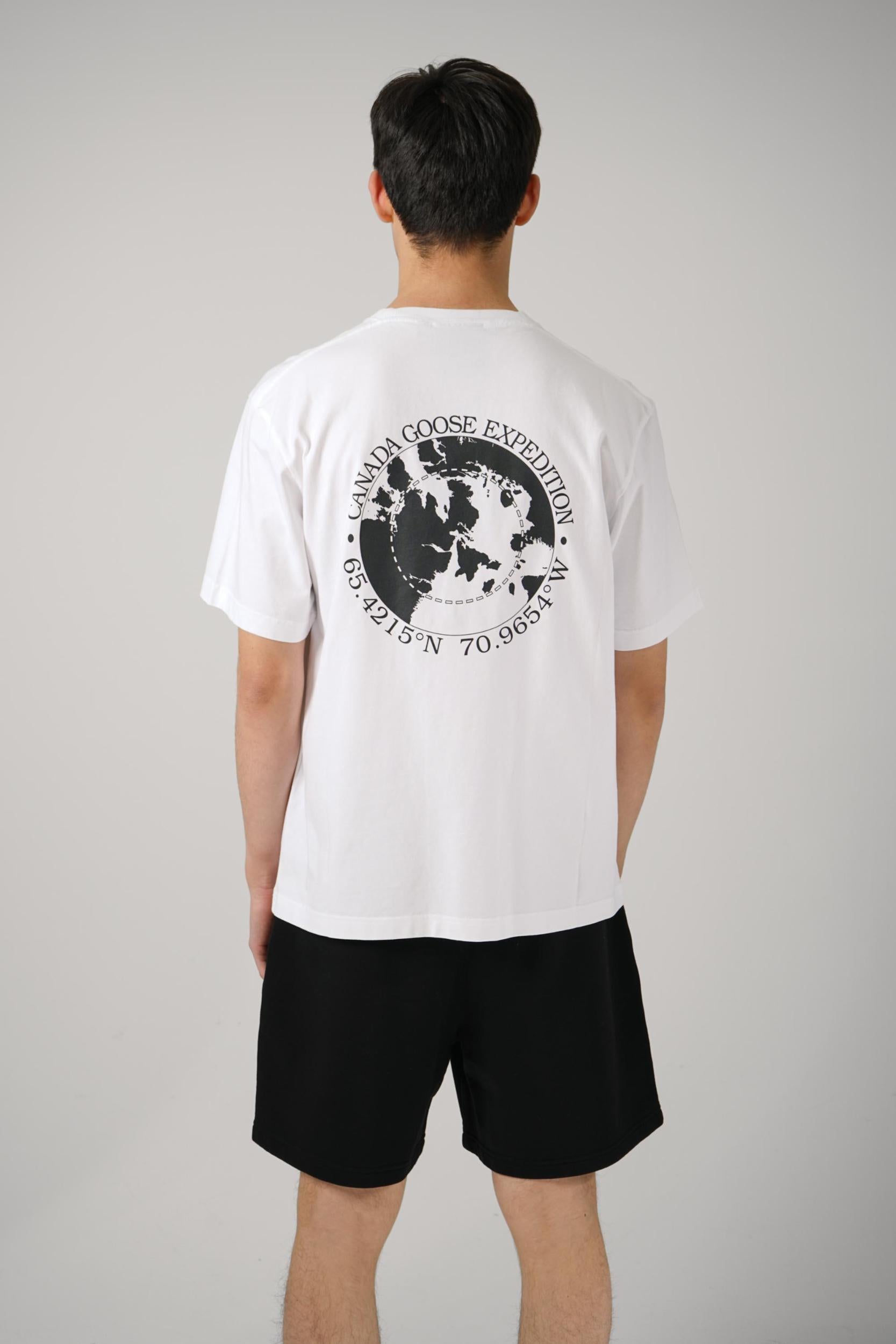 Canada Goose Novo T-Shirt With Black Graphic White