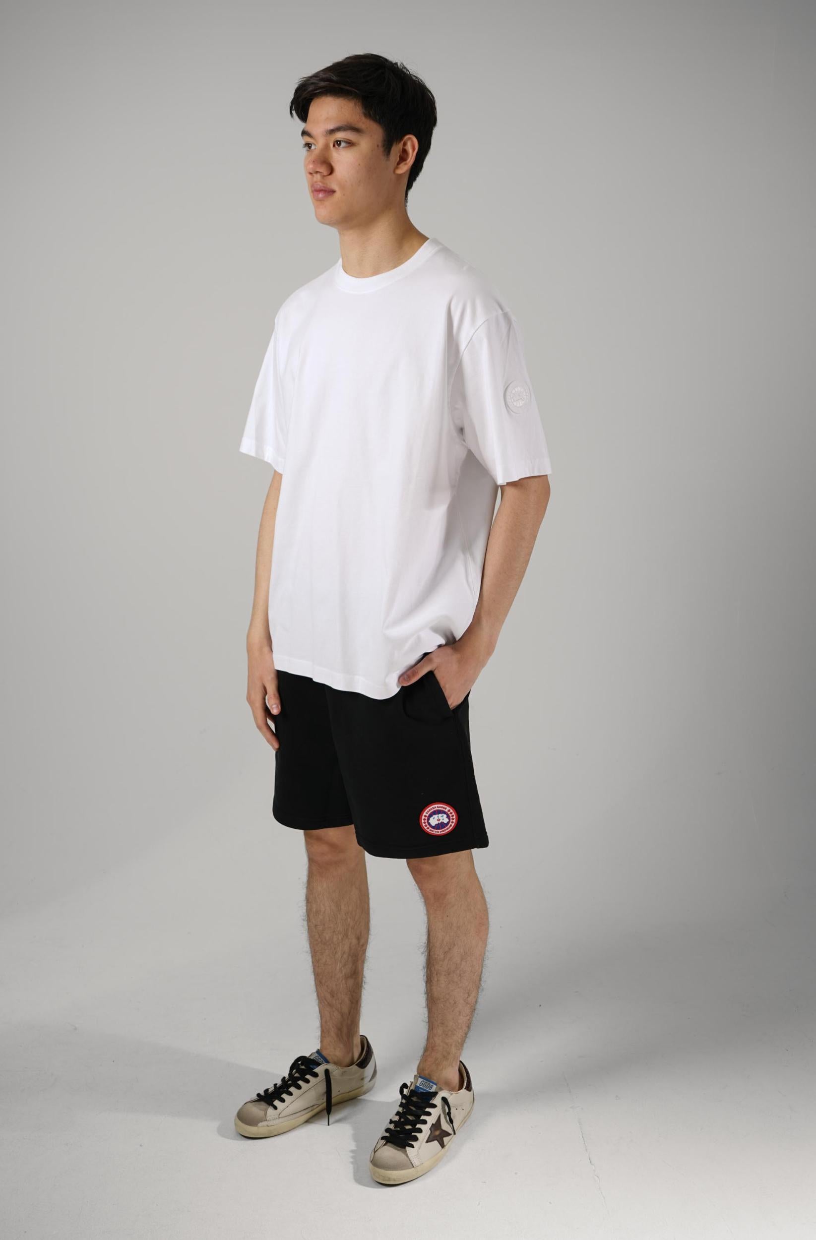 Canada Goose Novo T-Shirt With Tonal Disc White