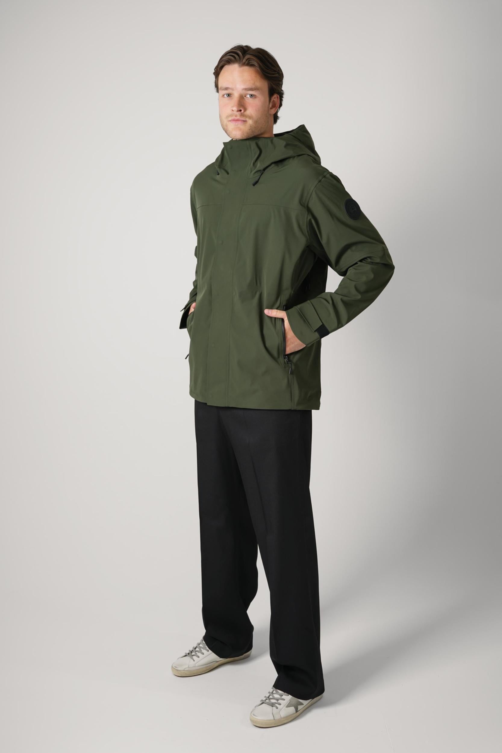 Canada Goose Rupert Rain Jacket Moss Khaki Green