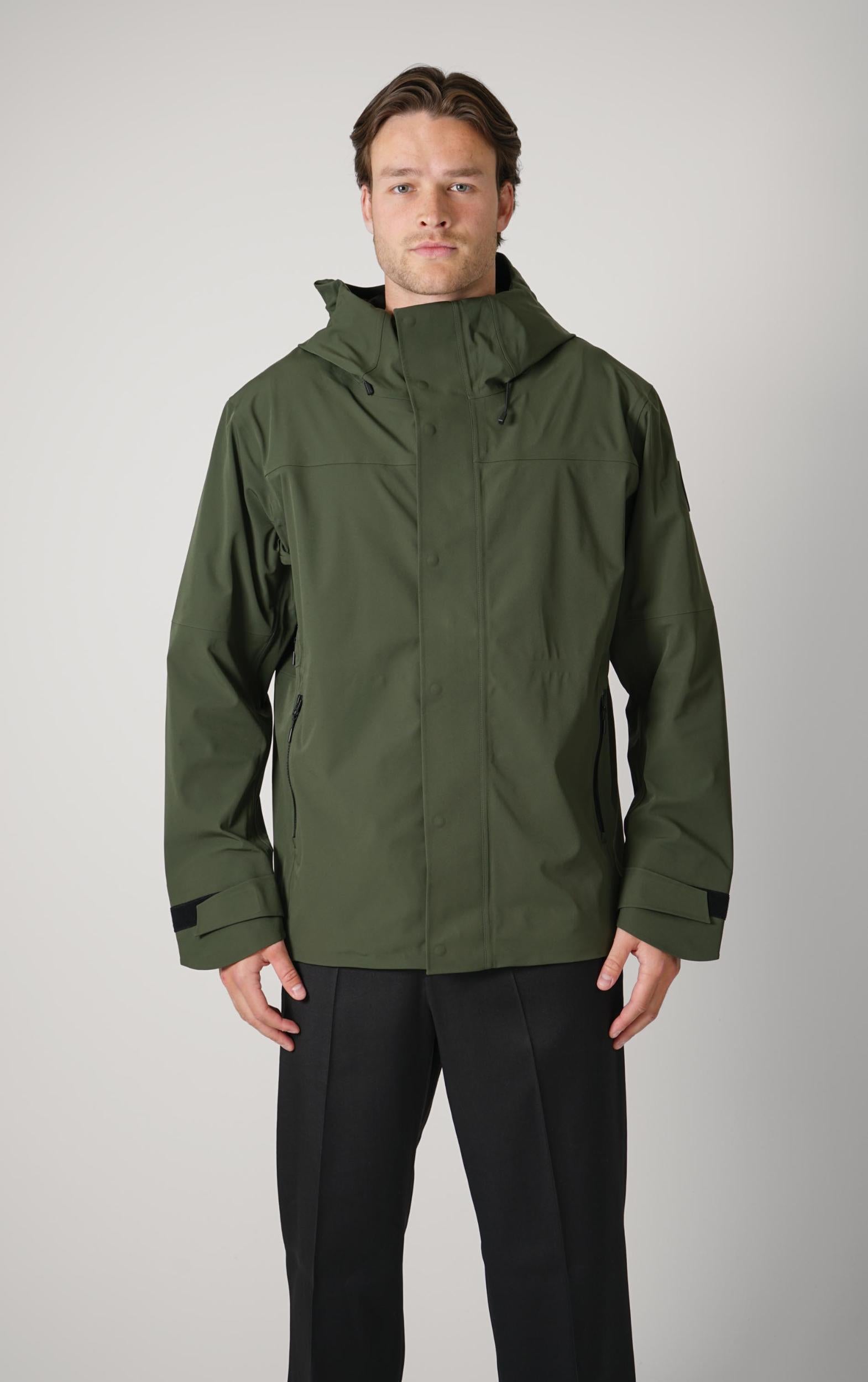 Canada Goose Rupert Rain Jacket Moss Khaki Green
