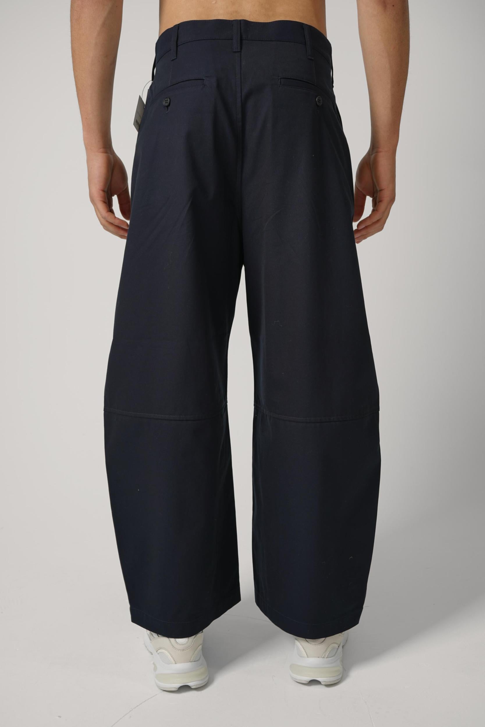 Comme Des Garçon Homme Wide Leg Trouser Navy