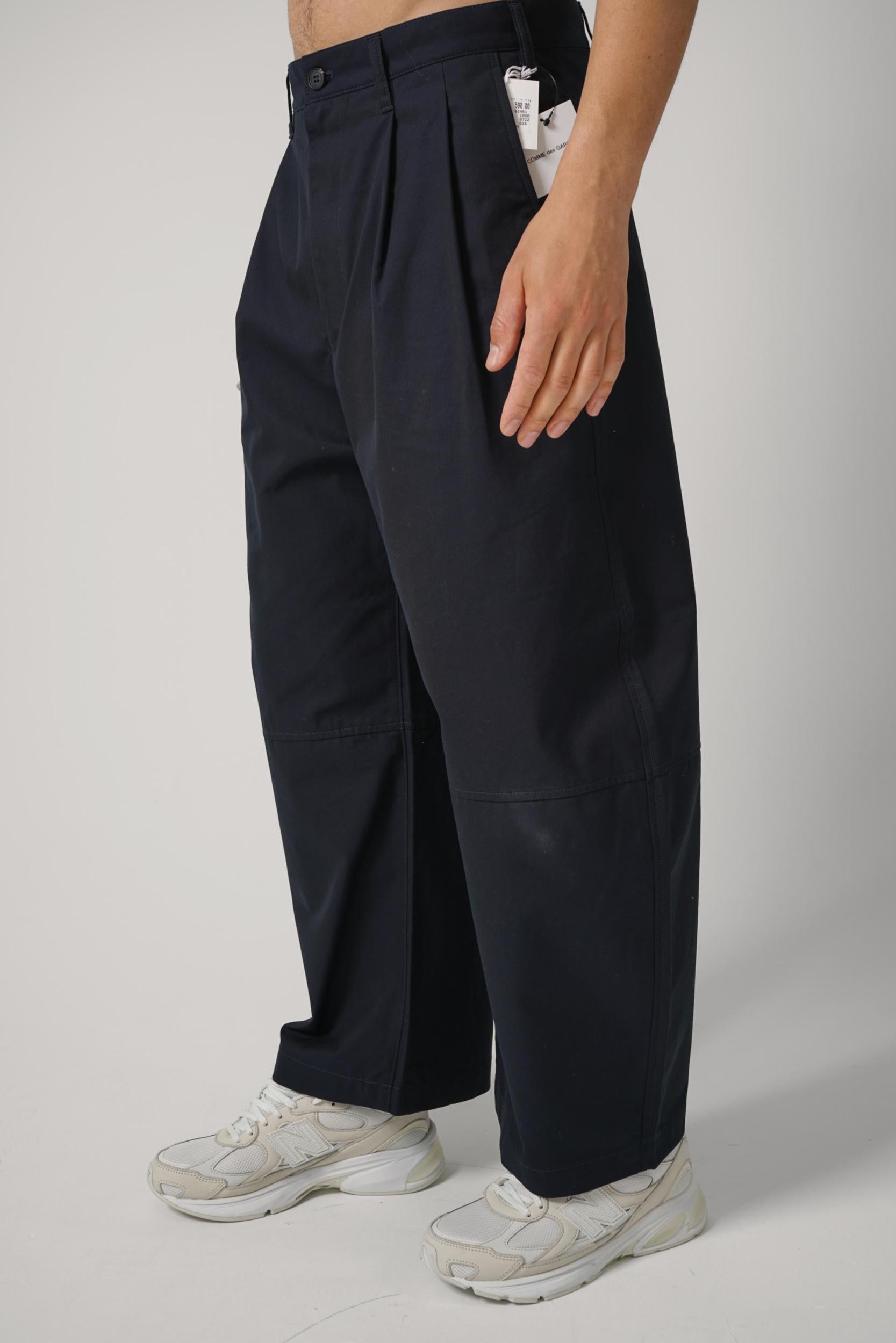 Comme Des Garçon Homme Wide Leg Trouser Navy