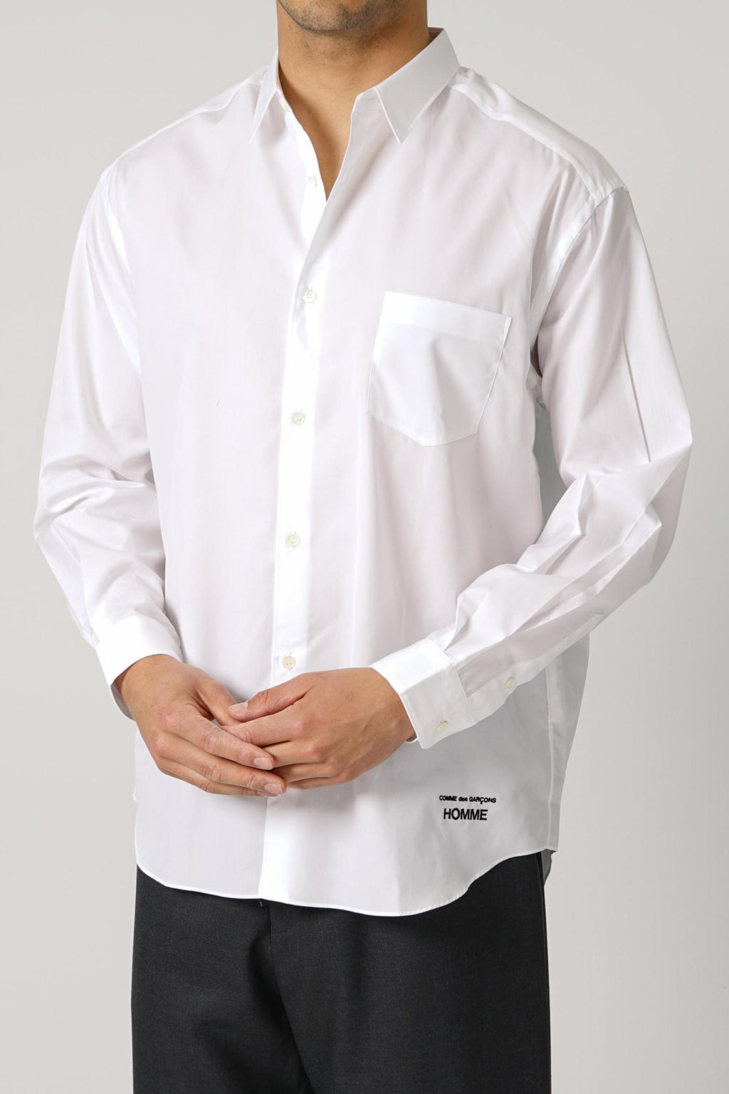 Comme Des Garçon Pocket Shirt White