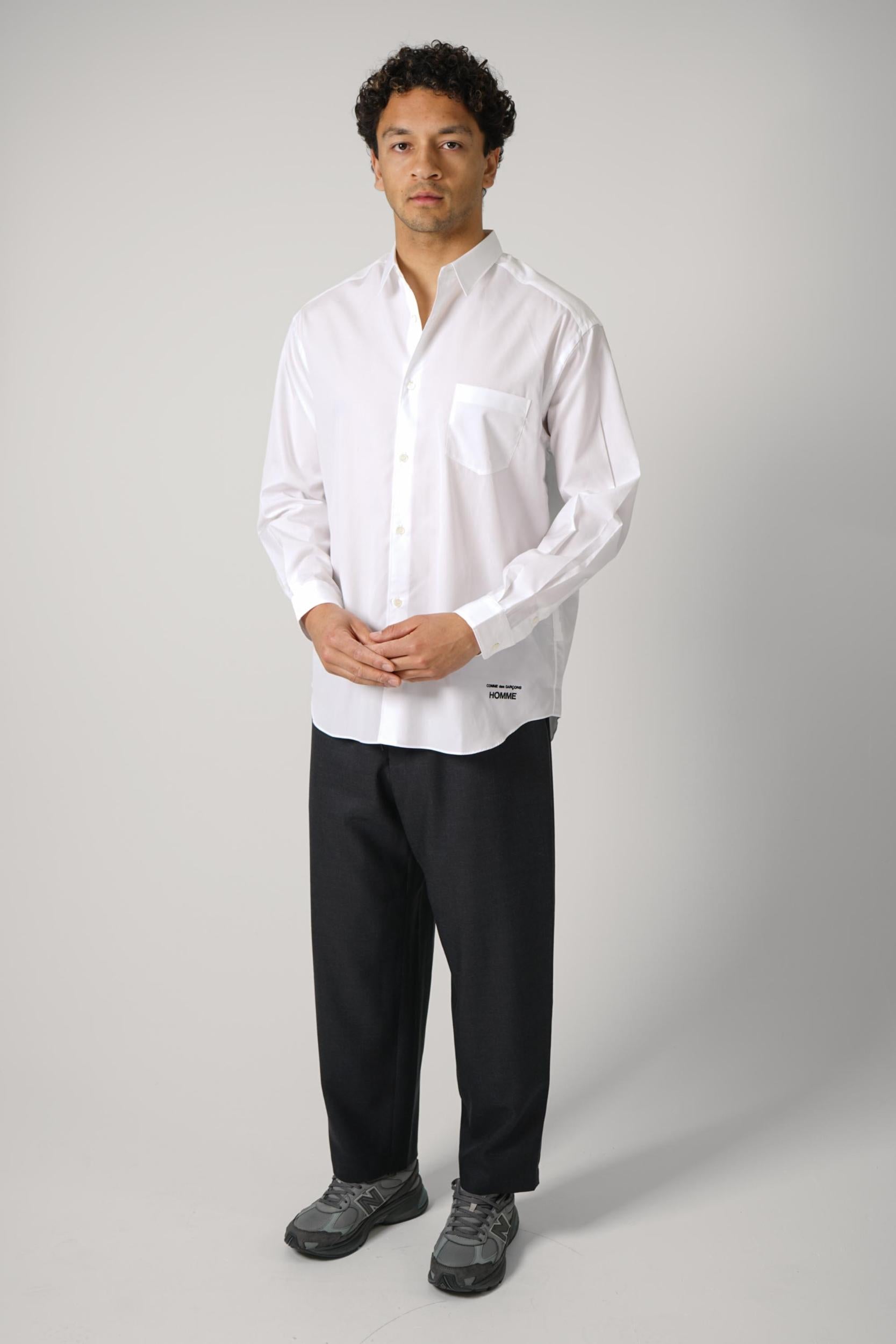 Comme Des Garçon Pocket Shirt White