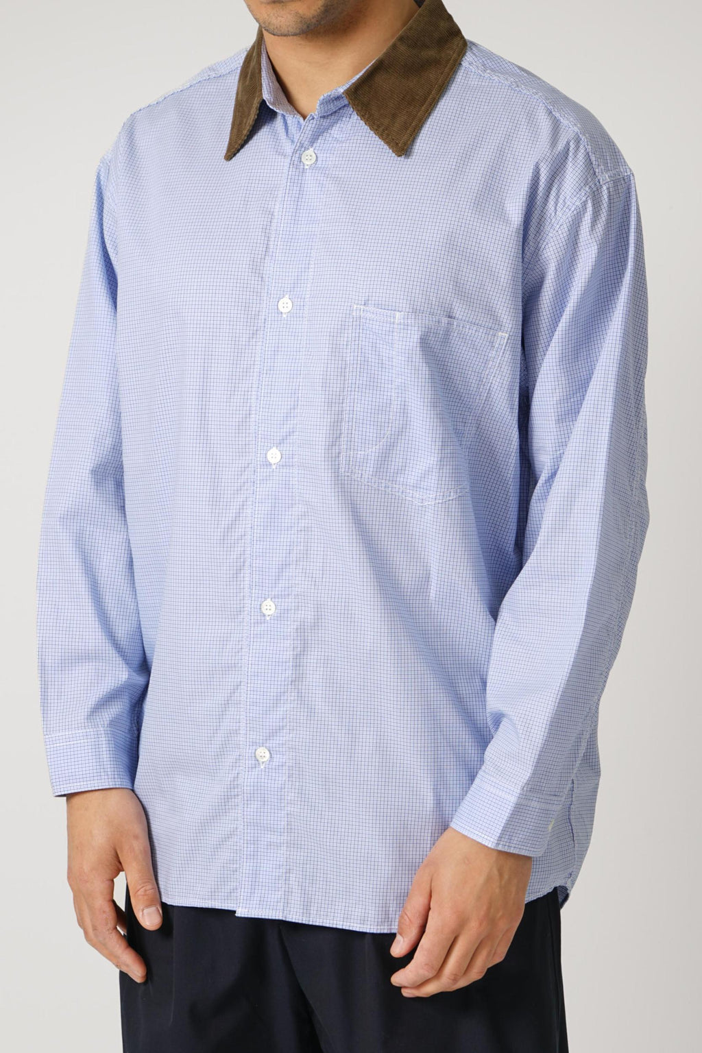 Comme Des Garçons Homme Checkered Shirt Blue