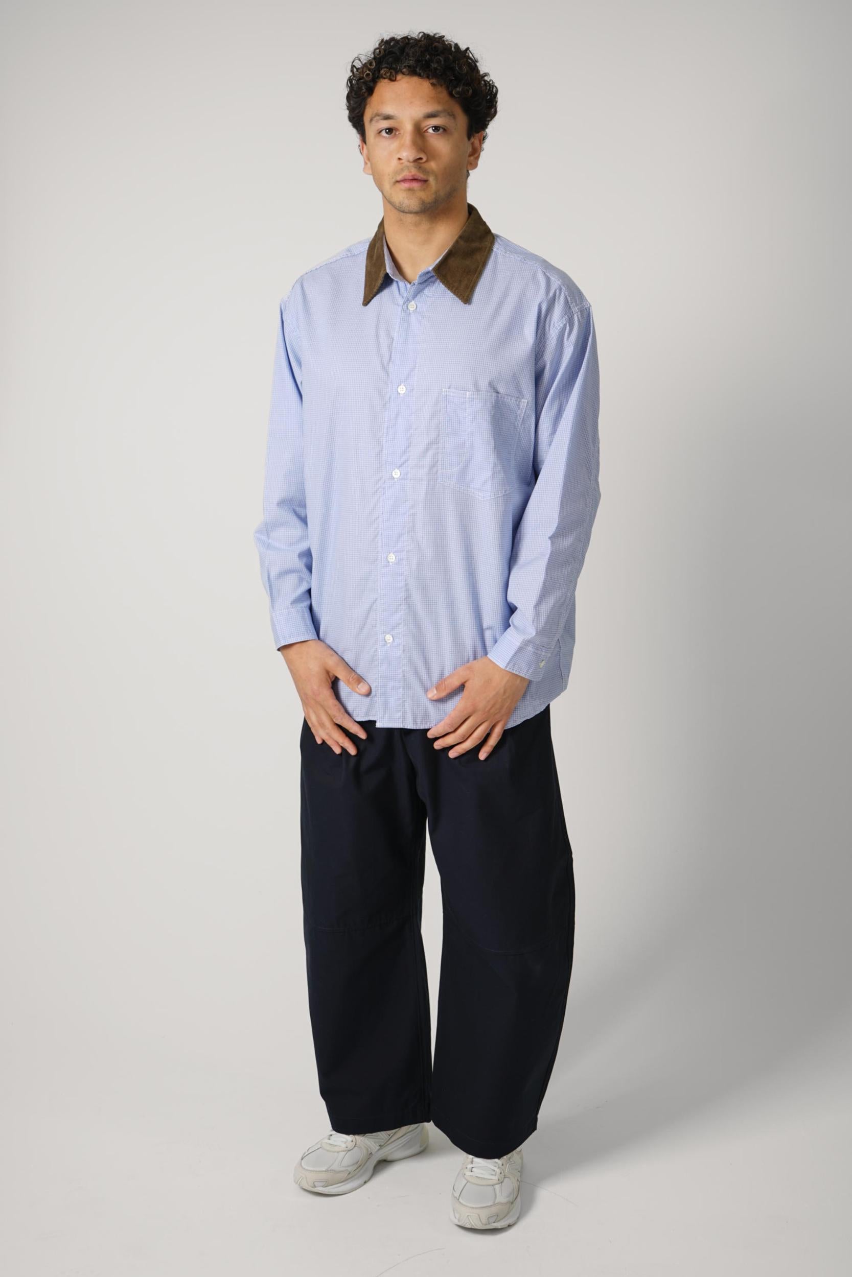 Comme Des Garçons Homme Checkered Shirt Blue