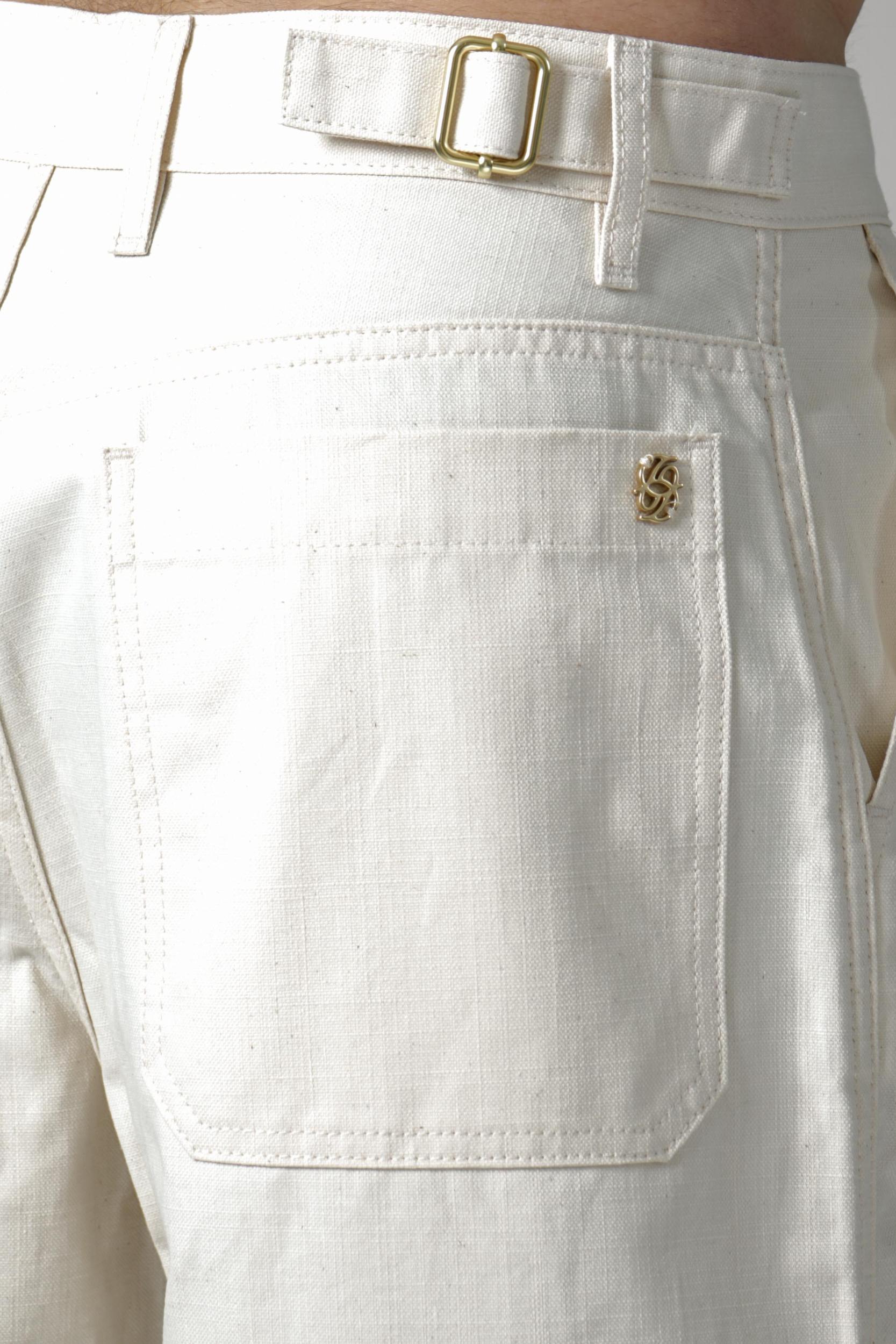 Drôle De Monsieur Balloon Pantalon Ecru