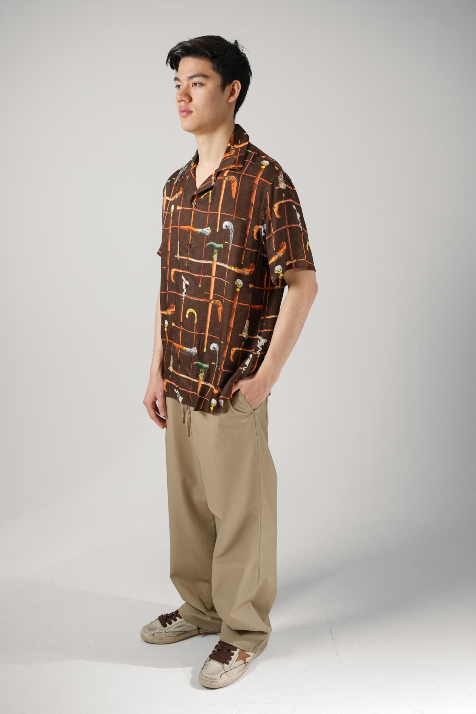 Drôle De Monsieur Chemise Canne Brown