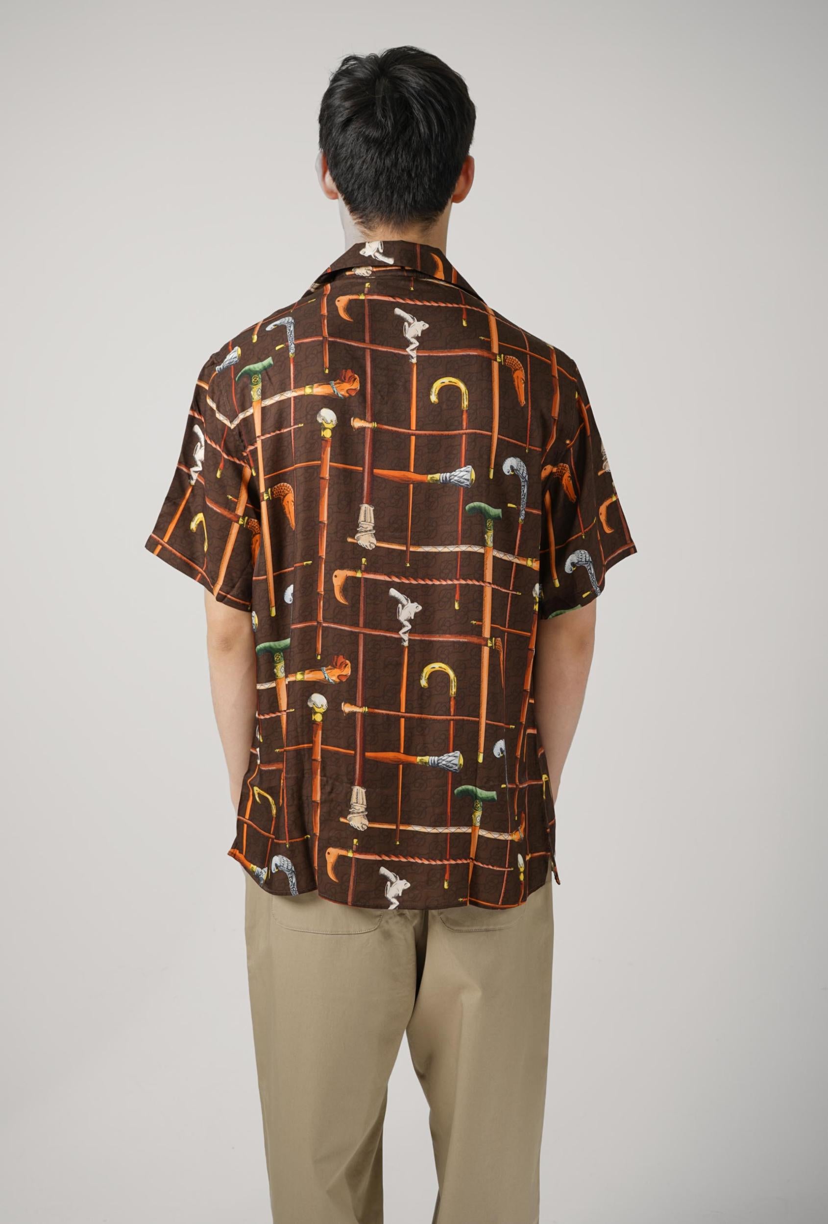Drôle De Monsieur Chemise Canne Brown