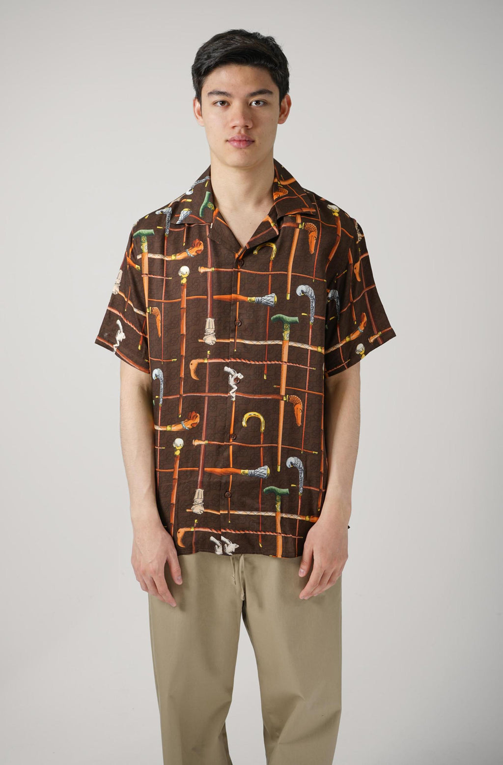 Drôle De Monsieur Chemise Canne Brown