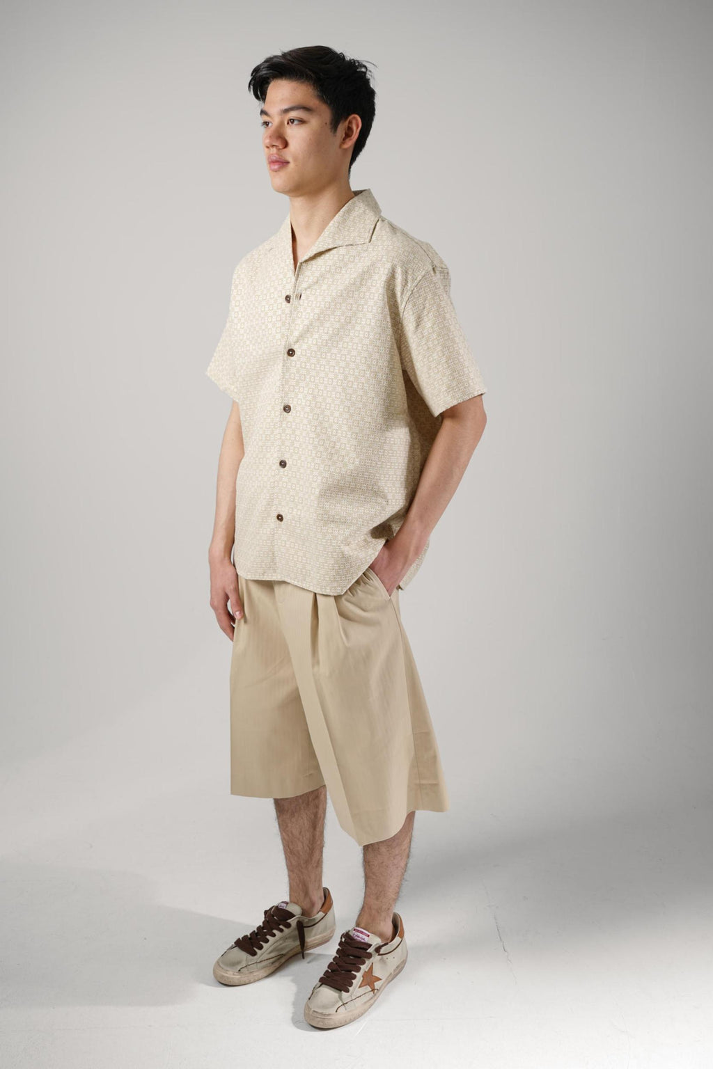 Drôle De Monsieur Chemise Graphique Dark Sand