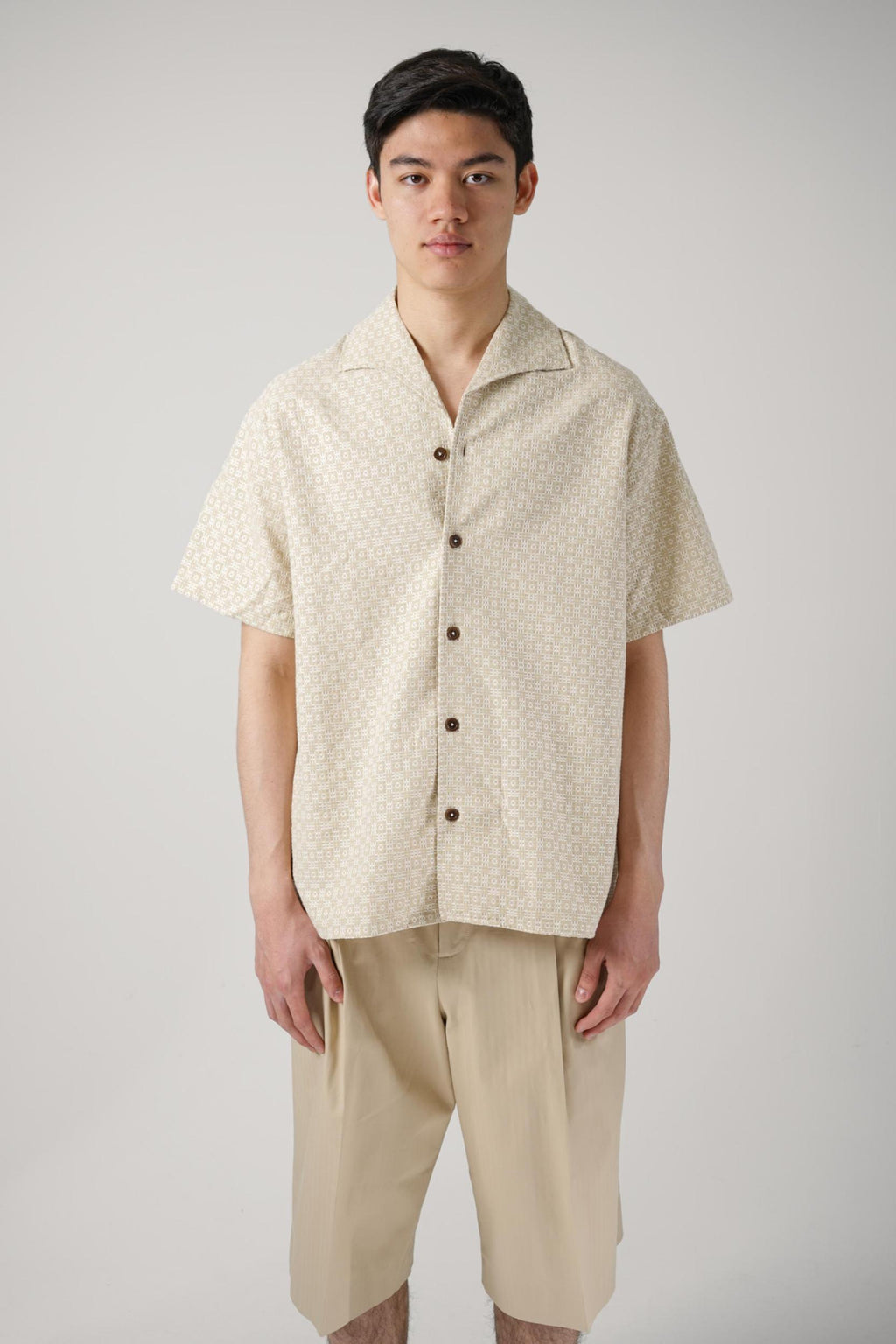Drôle De Monsieur Chemise Graphique Dark Sand