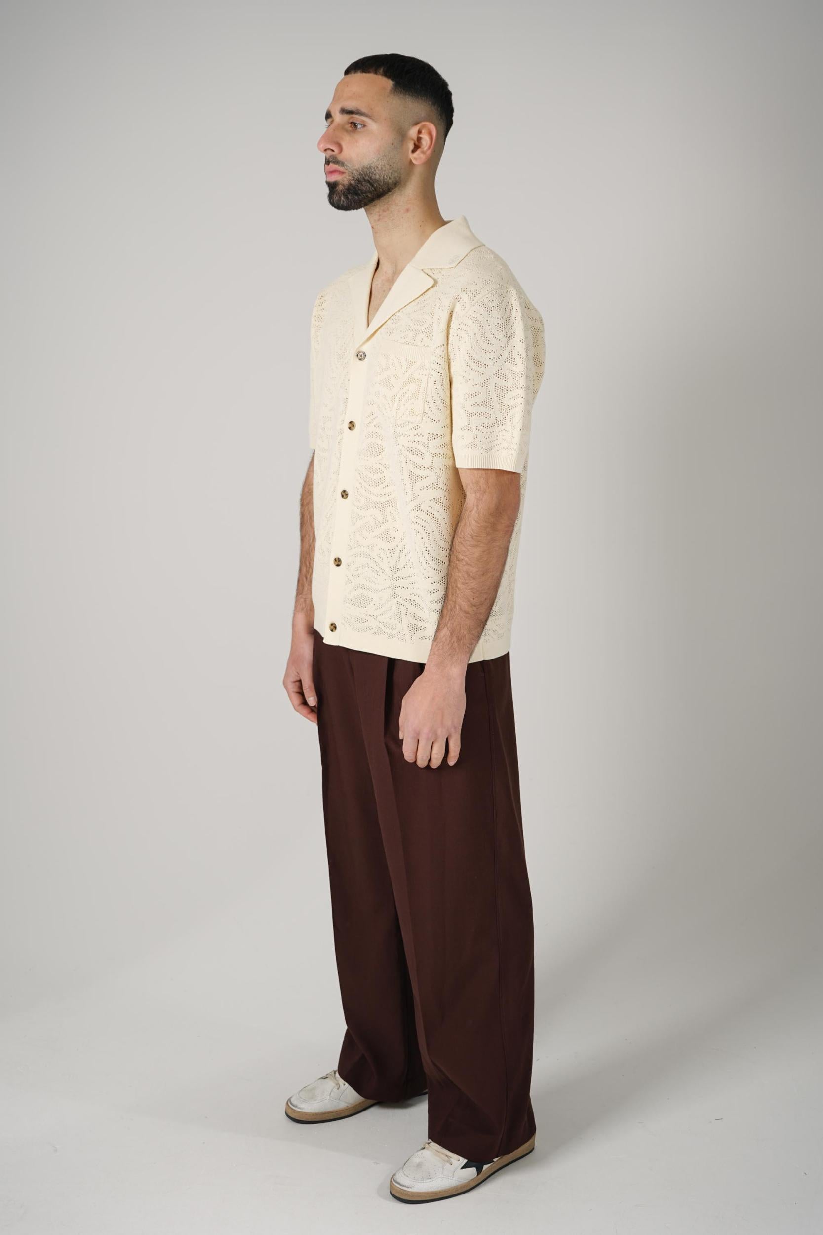 Drôle De Monsieur Chemise Maille Off White