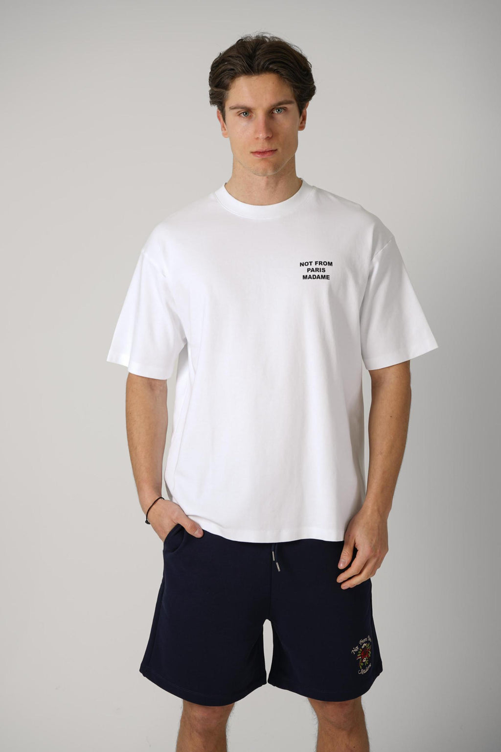 Drôle De Monsieur Le T-Shirt Slogan White