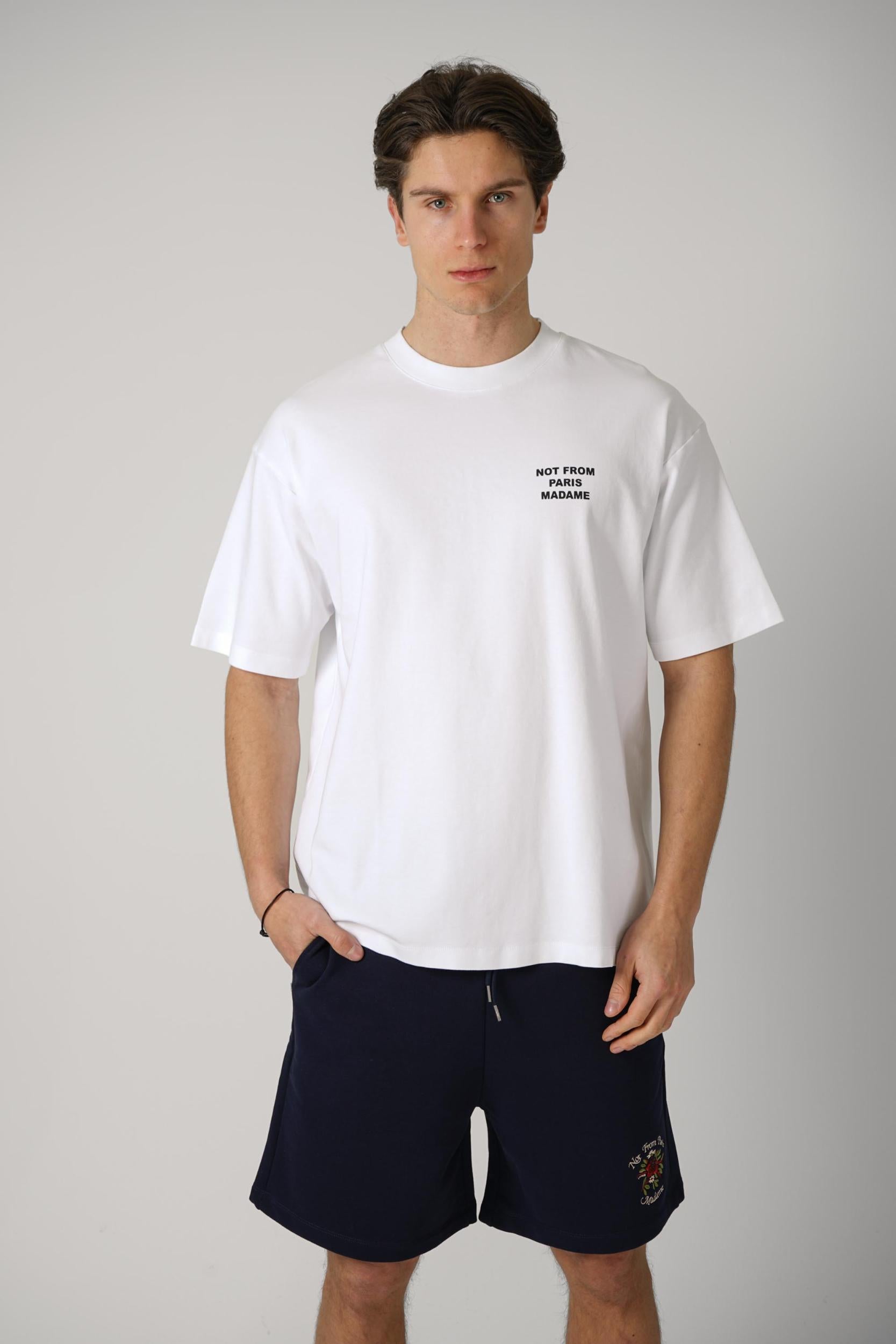 Drôle De Monsieur Le T-Shirt Slogan White