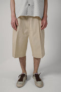 Drôle De Monsieur Short Long Cotton Beige