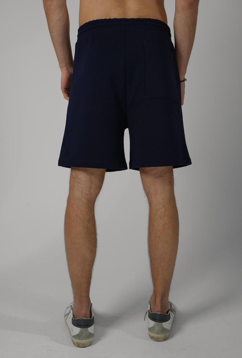Drôle De Monsieur Short Slogan Rose Navy