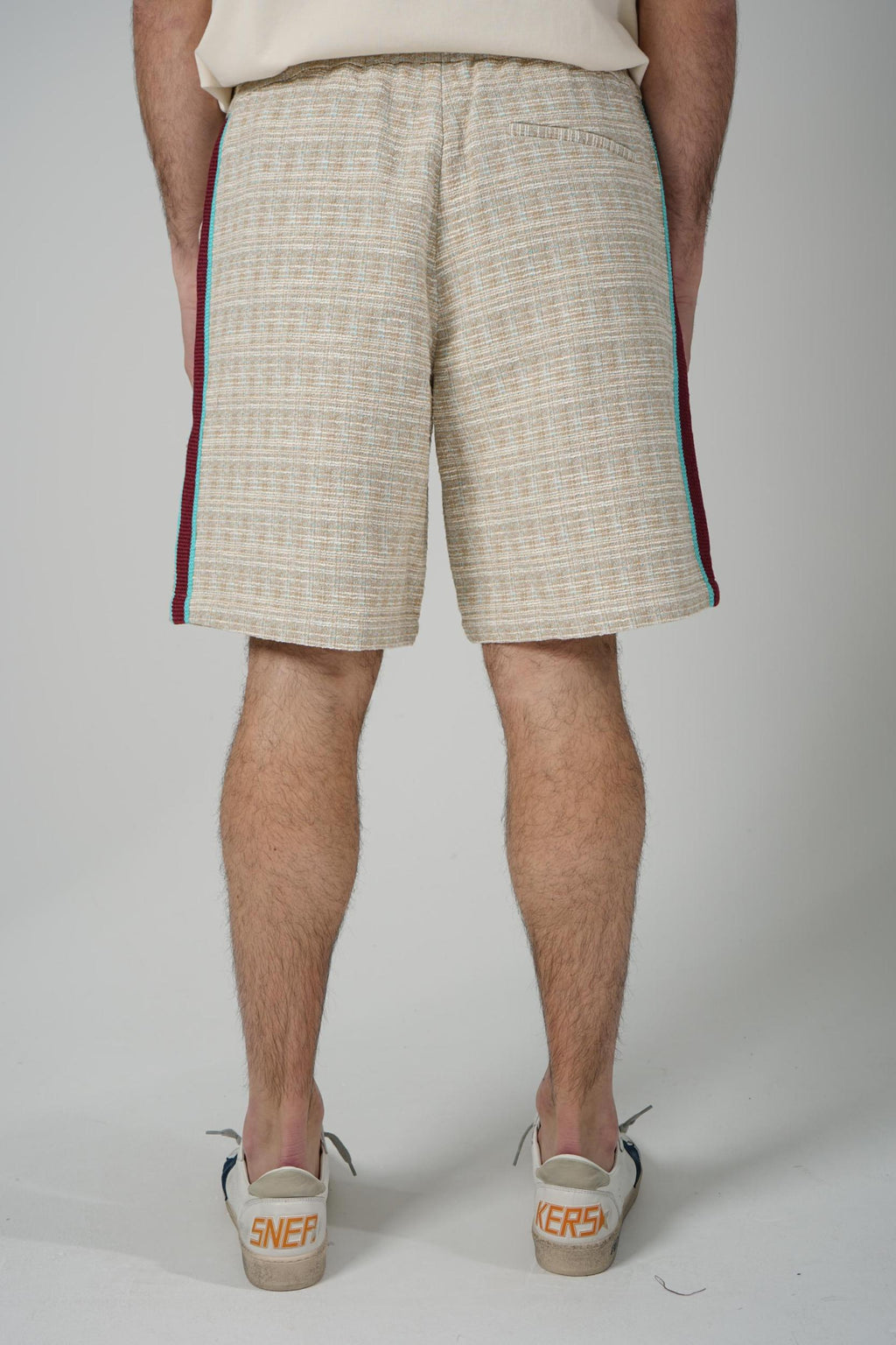 Drôle De Monsieur Short Tweed D Miroir Dark Sand