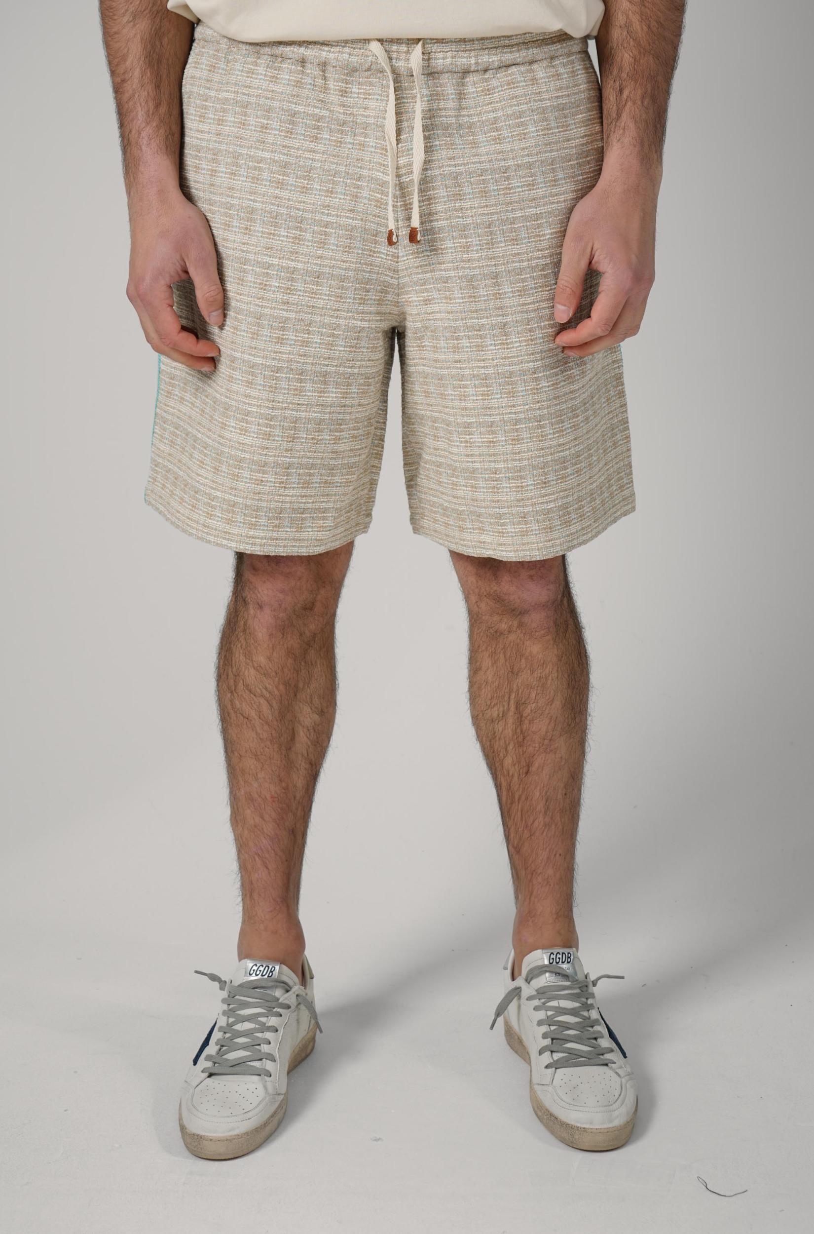 Drôle De Monsieur Short Tweed D Miroir Dark Sand