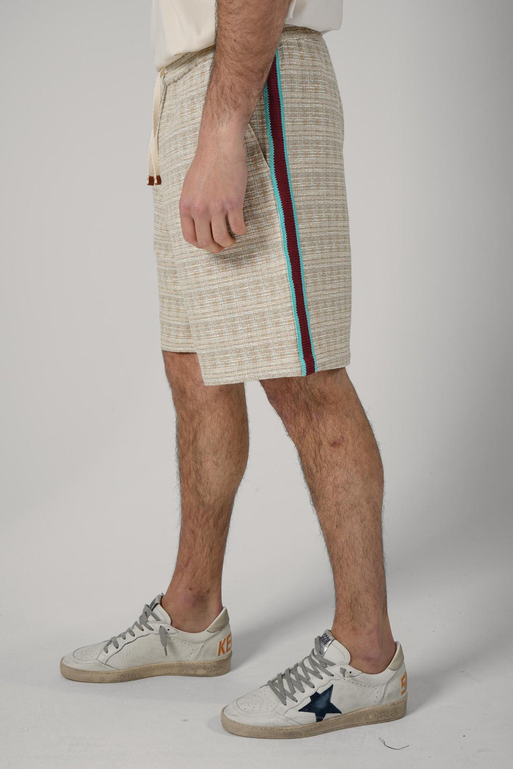Drôle De Monsieur Short Tweed D Miroir Dark Sand