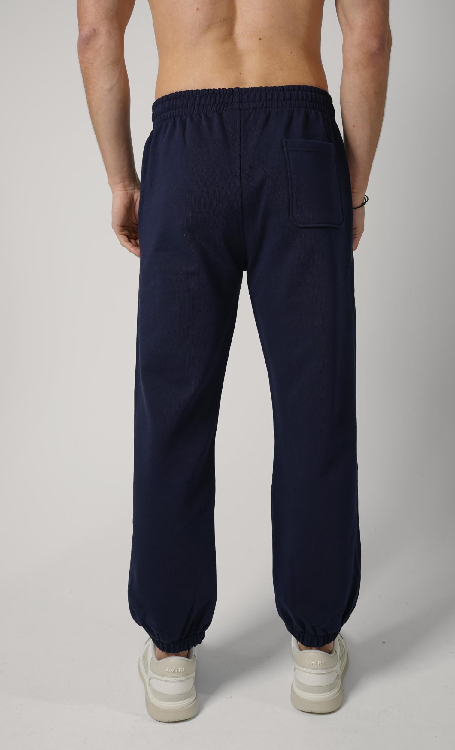 Drôle De Monsieur Sweatpants Slogan Rose Navy