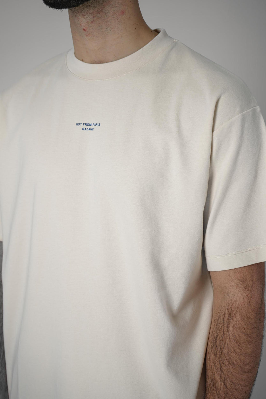 Drôle De Monsieur T-Shirt Slogan Classique Sand
