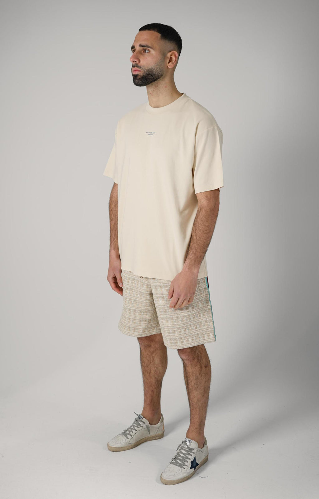 Drôle De Monsieur T-Shirt Slogan Classique Sand