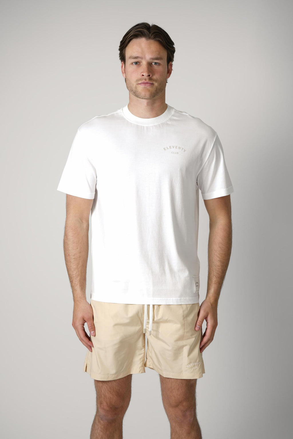 Eleventy Basic Logo T-Shirt White