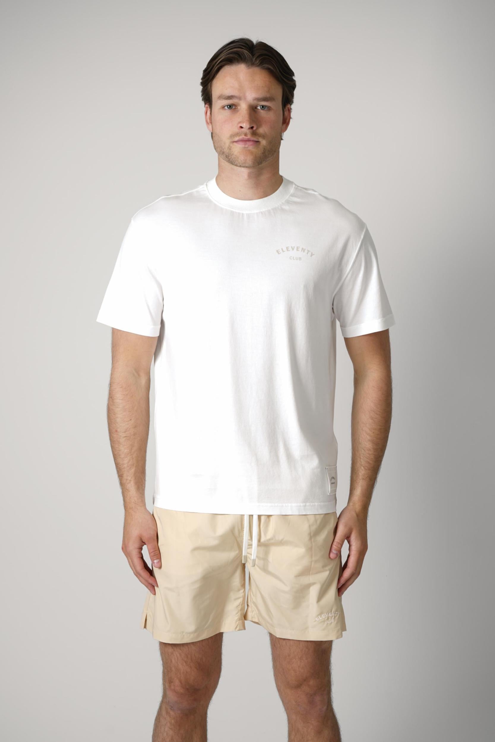 Eleventy Basic Logo T-Shirt White
