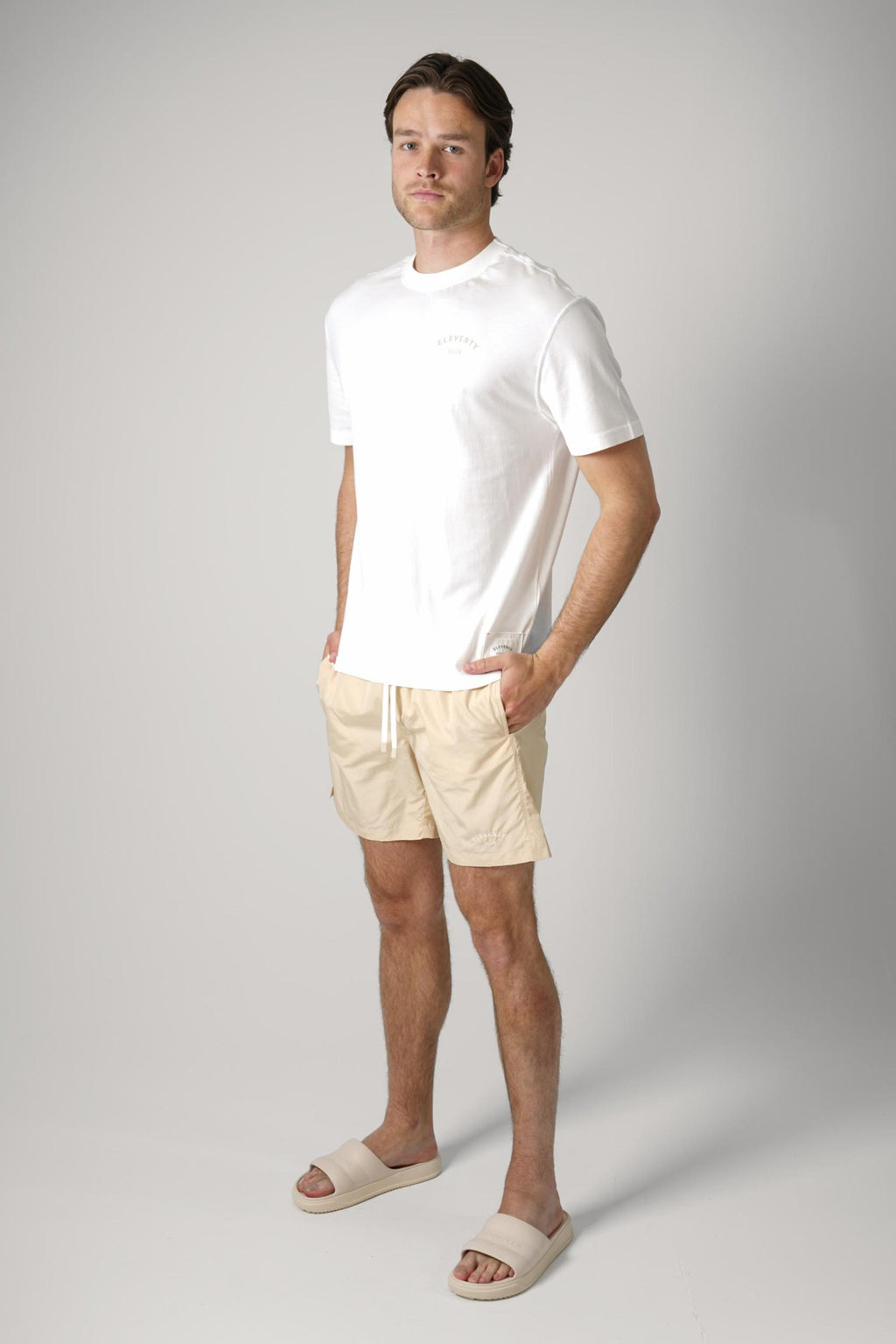 Eleventy Basic Logo T-Shirt White