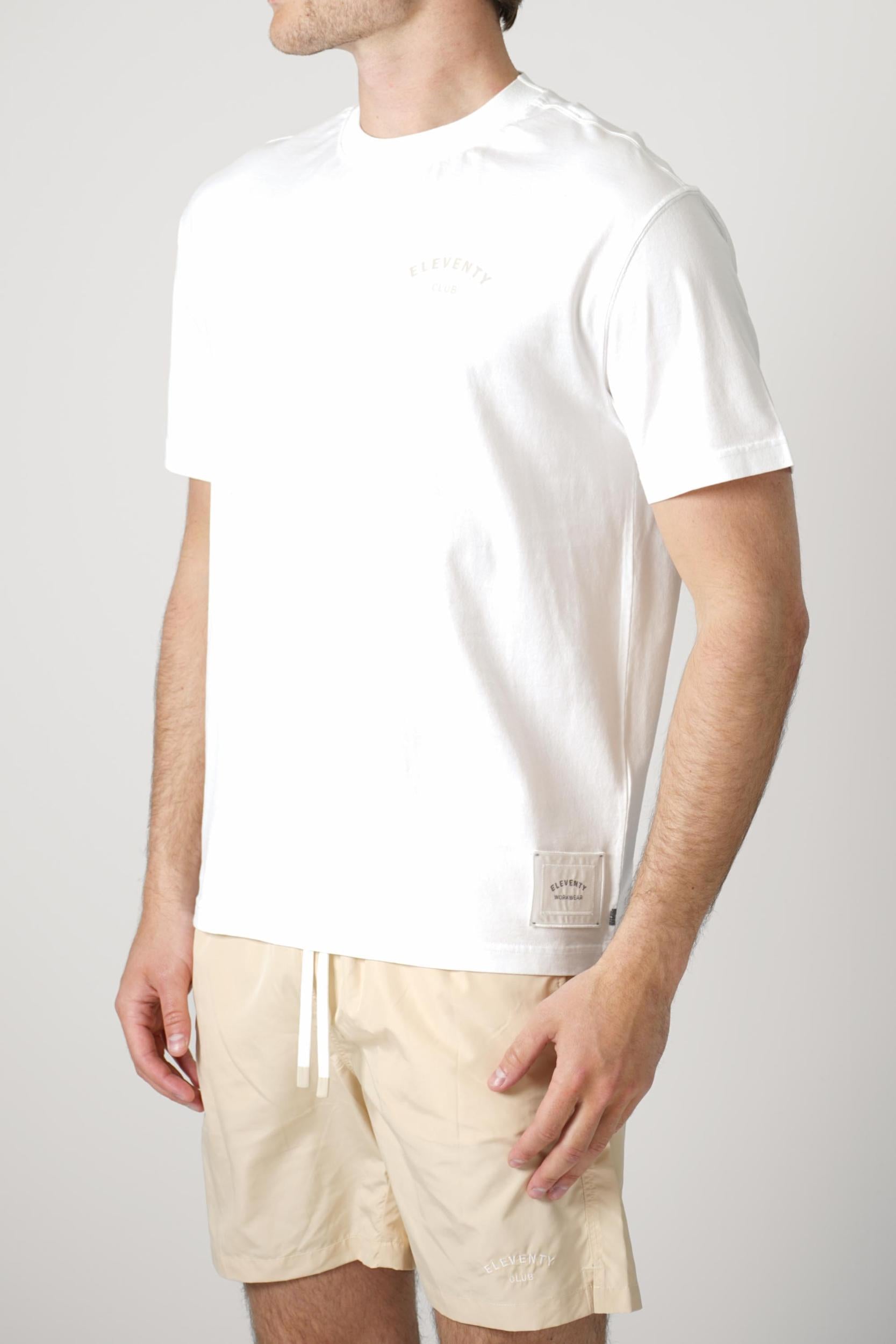 Eleventy Basic Logo T-Shirt White