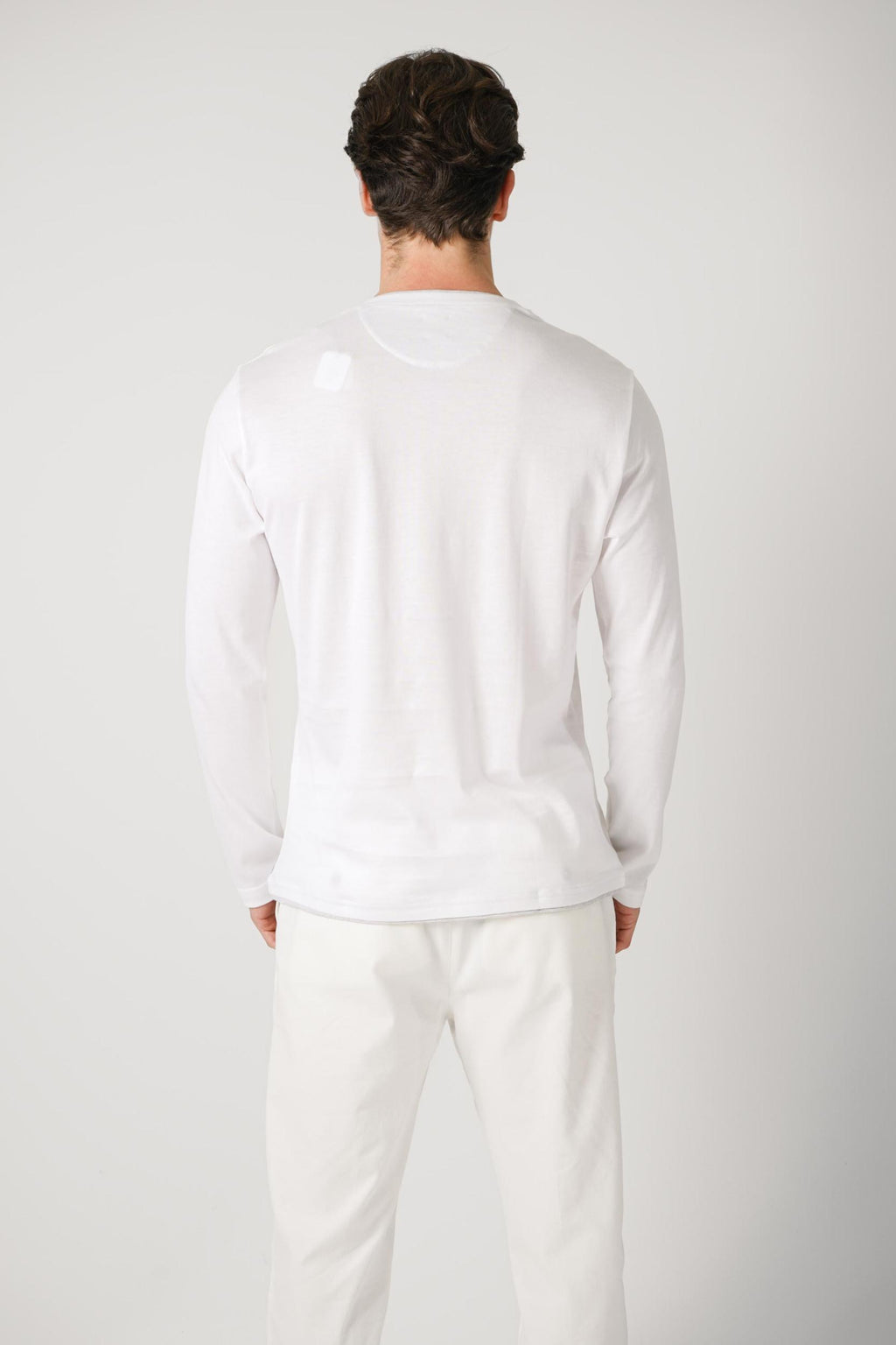 Eleventy Cotton Longsleeve White