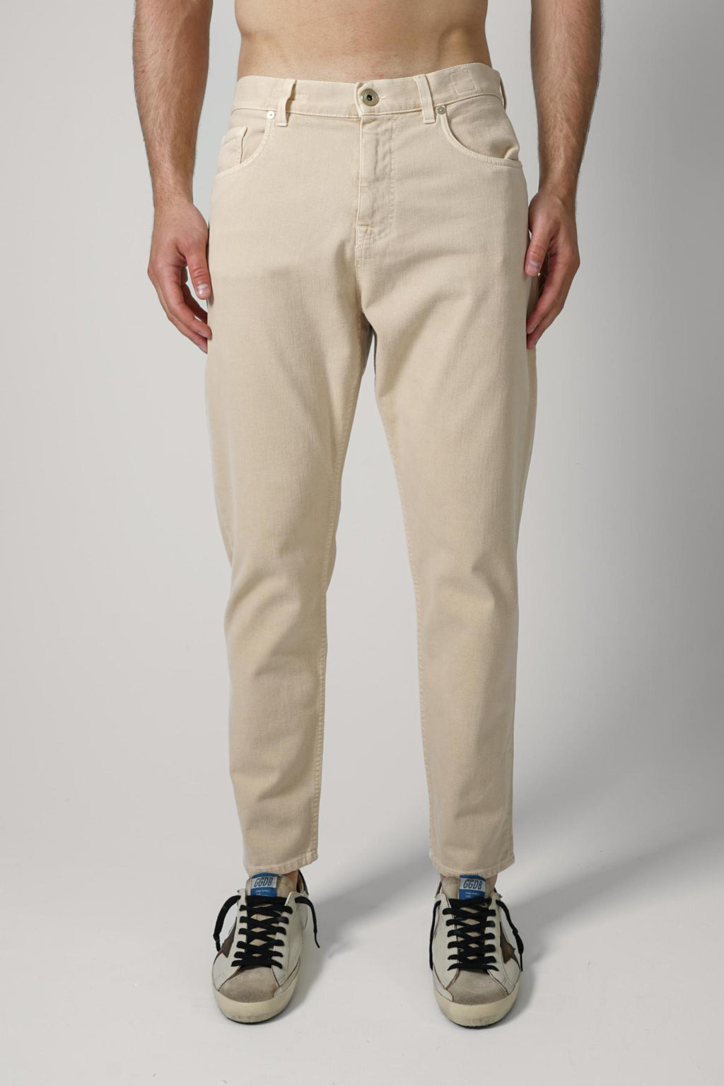 Eleventy Denim Trousers Beige/Sand
