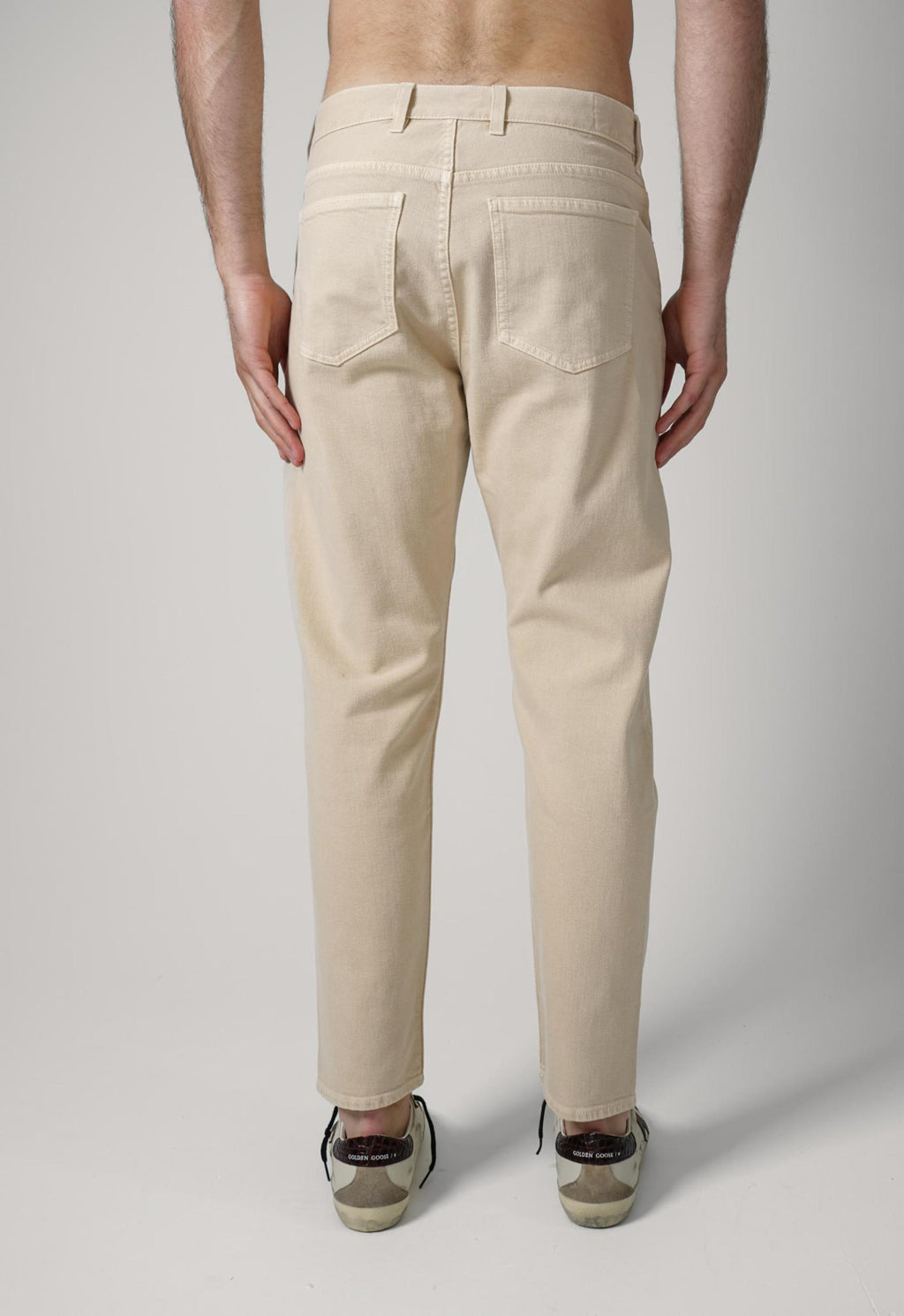Eleventy Denim Trousers Beige/Sand