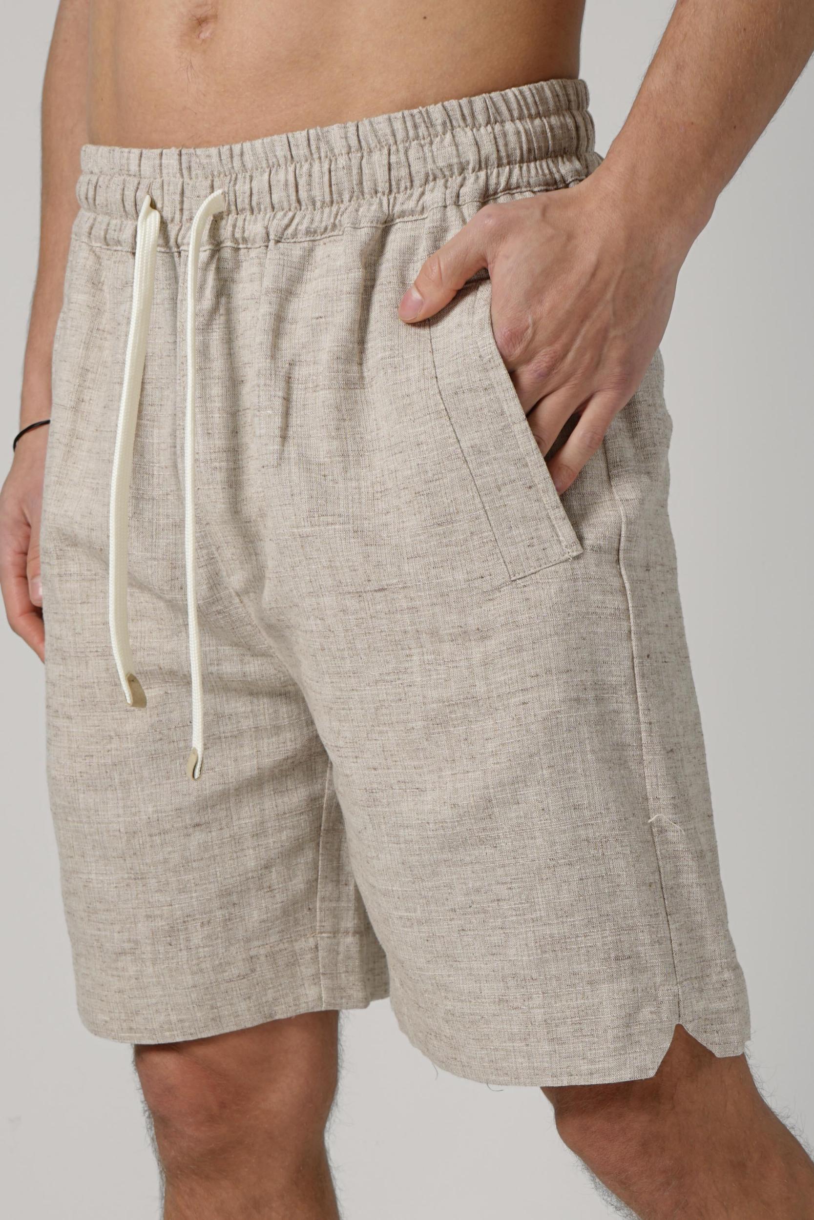 Eleventy Linen Short Beige