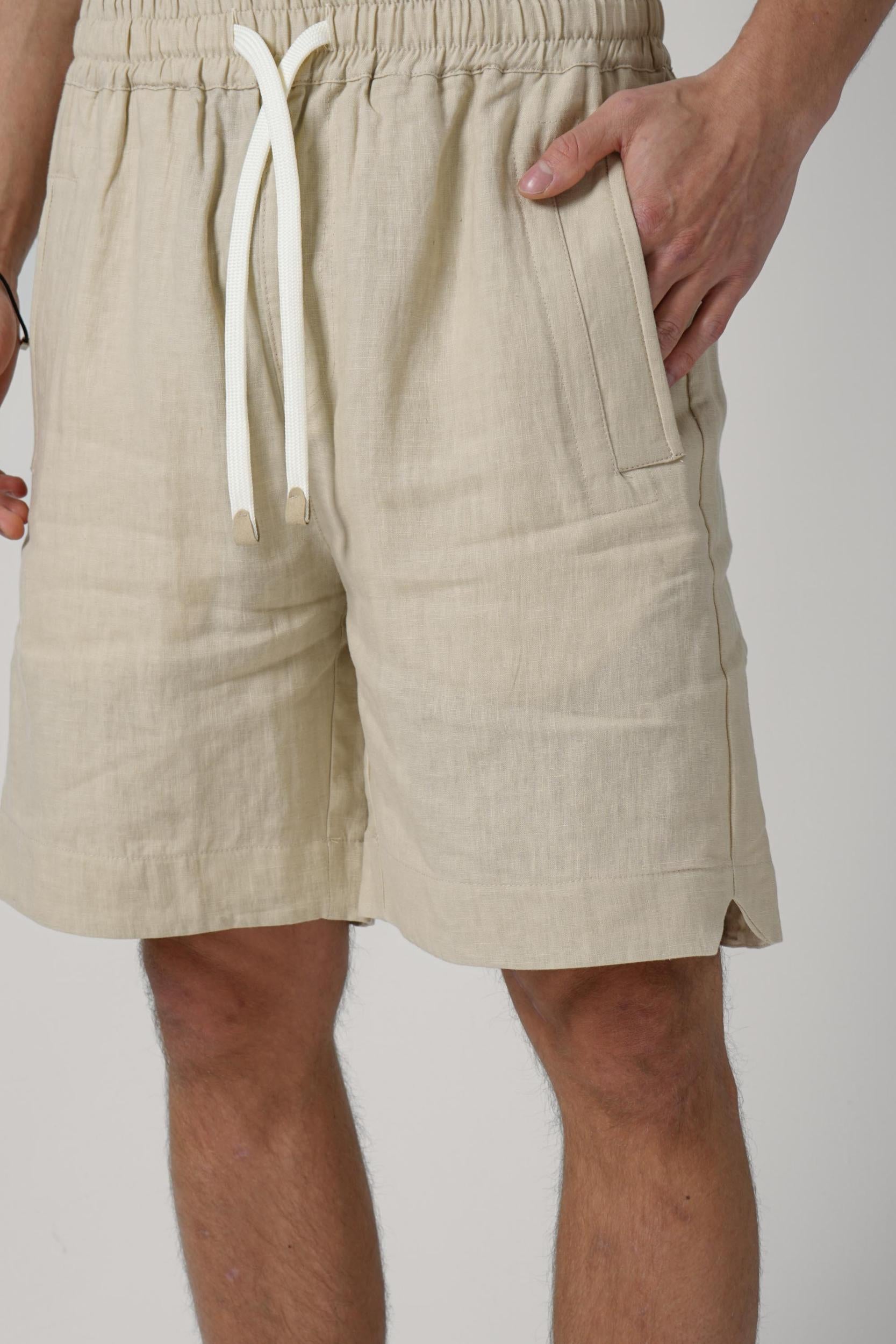 Eleventy Linen Short Sand