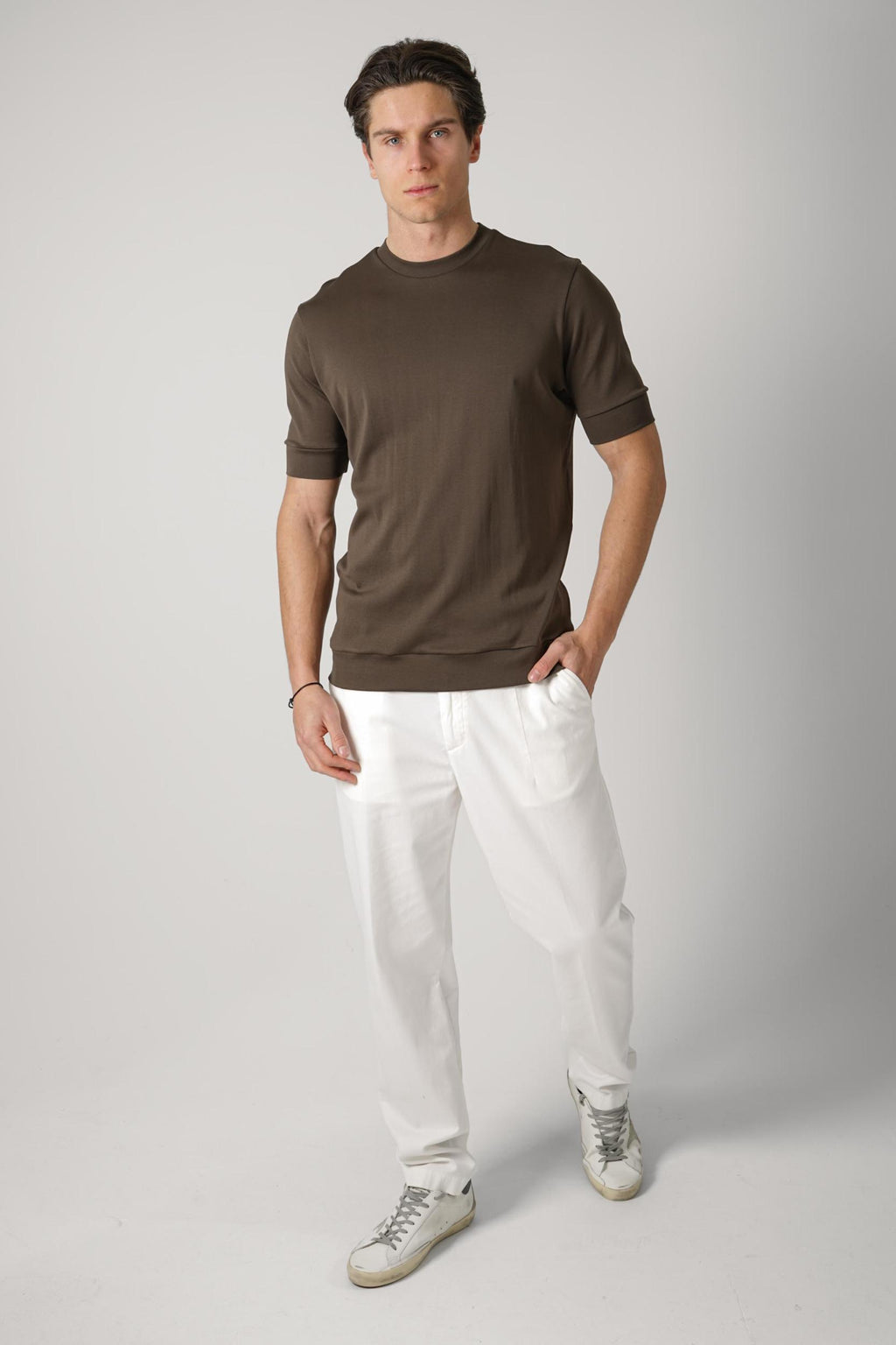Eleventy Pantalone Cotone Off White