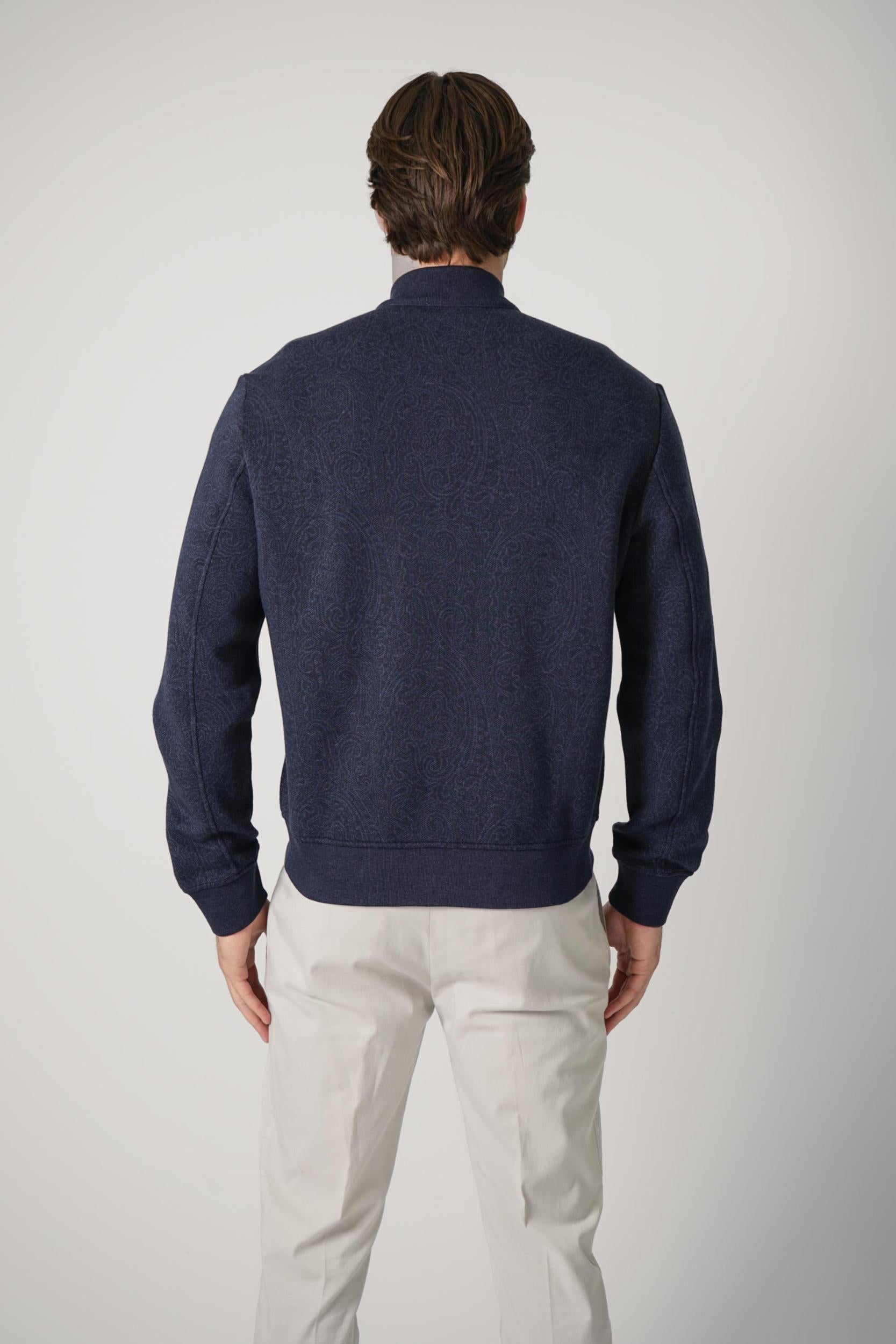 Etro Paisley Bomber Jacket Navy