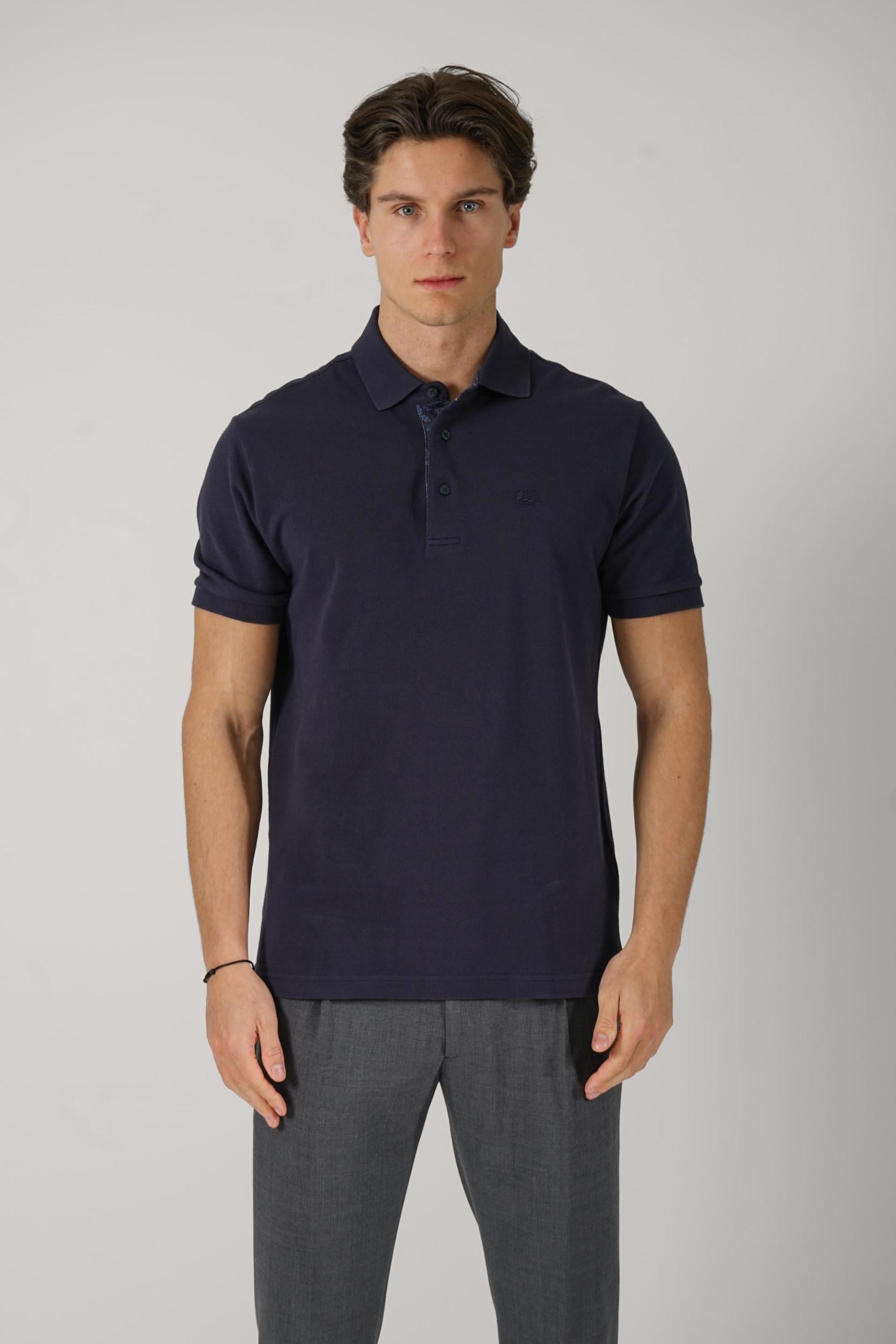 Etro Polo Navy