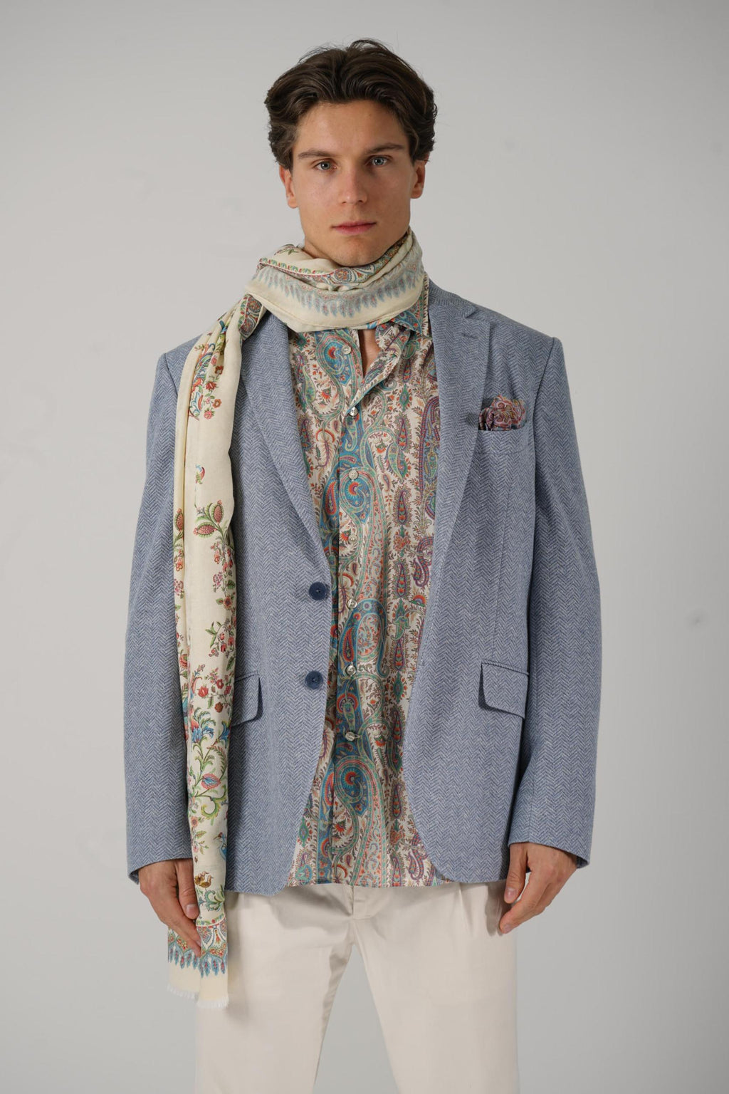 Etro Single Breasted Cotton Jacket
